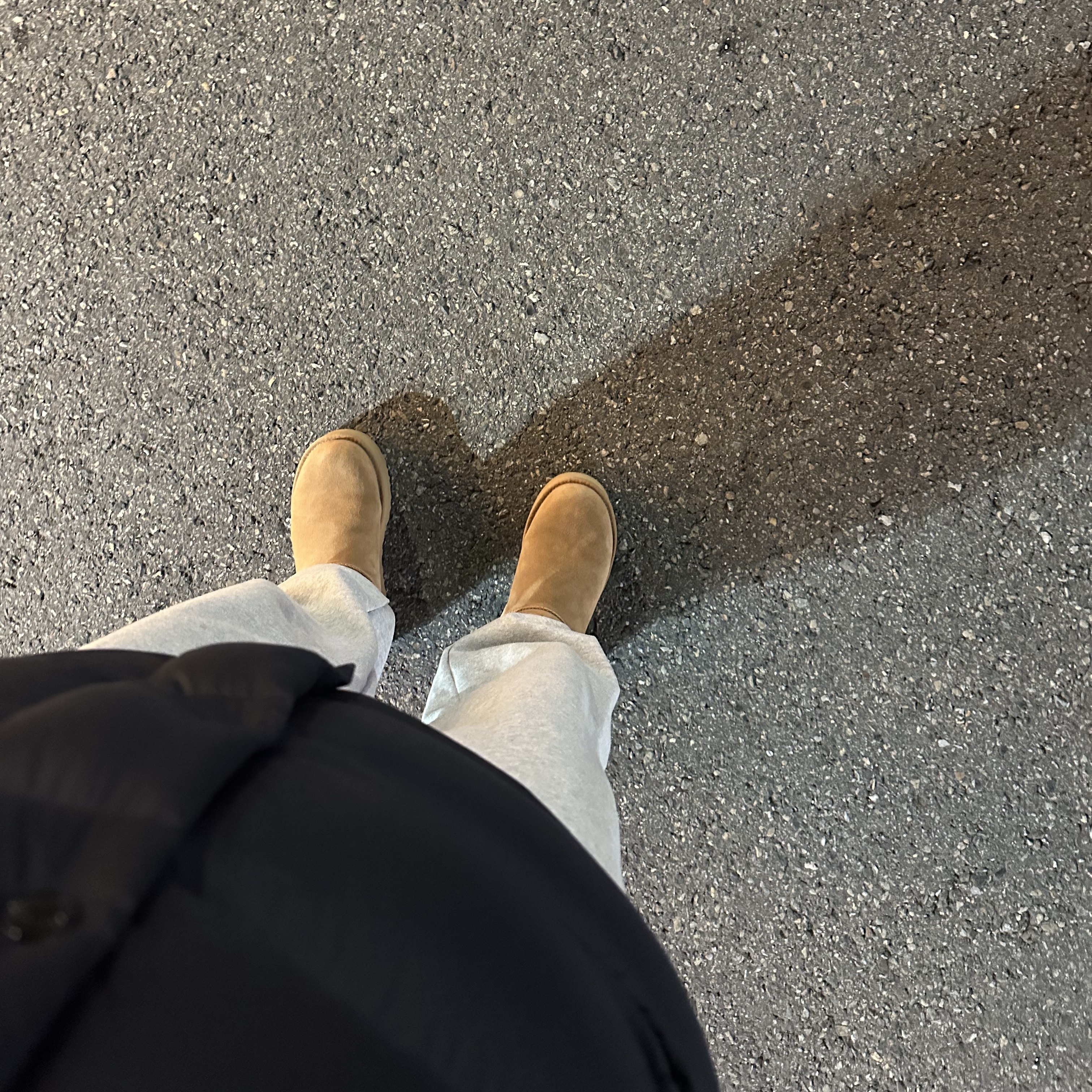 (W) UGG Classic Mini Platform Boots Chestnut, Moncler Vezere Short Down Jacket Black - 23FW 착용 스타일 - 1