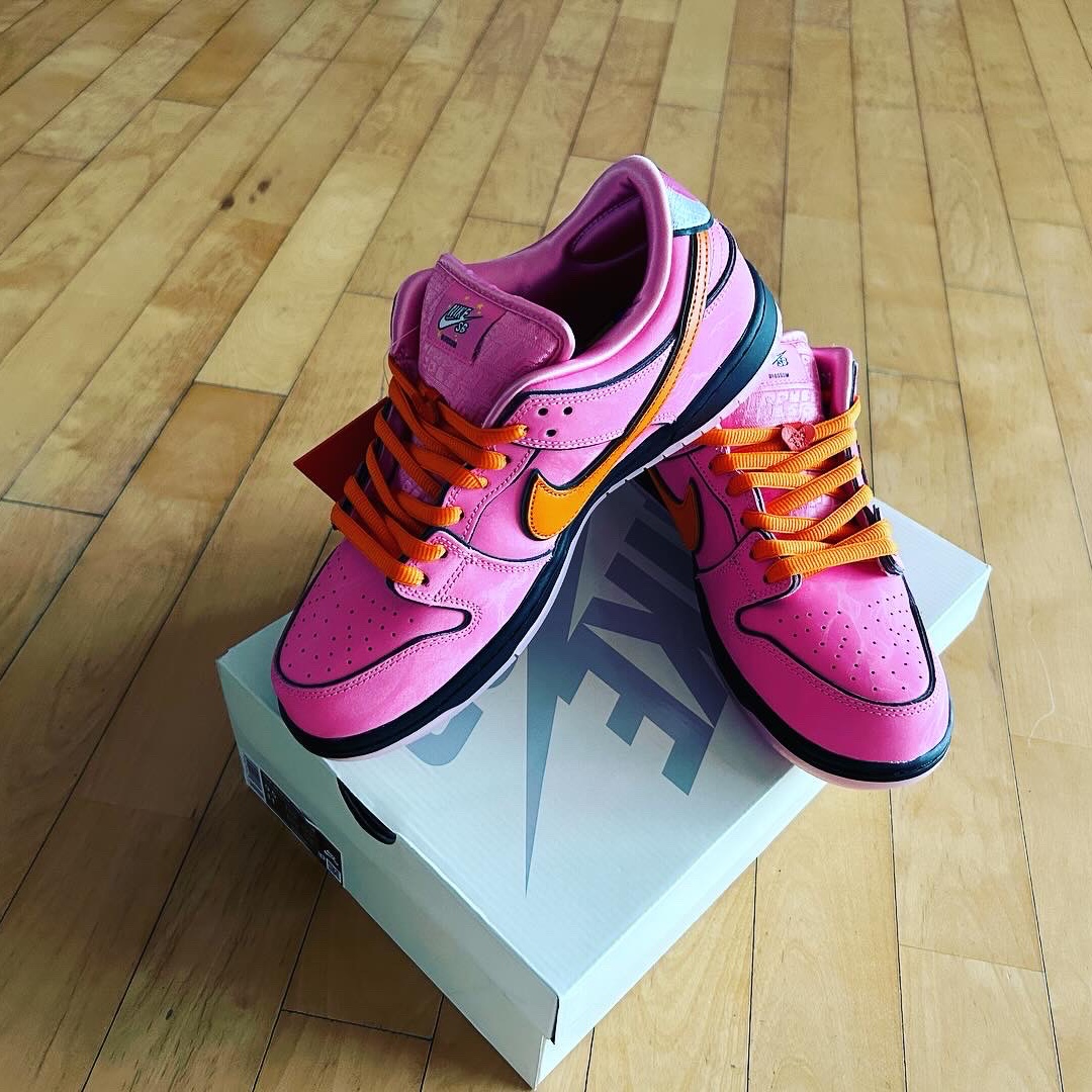 Nike x The Powerpuff Girls SB Dunk Low Pro QS Blossom 착용 스타일 - 3