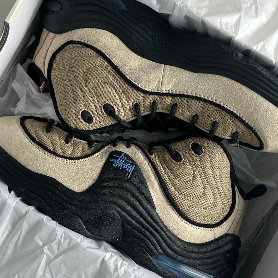 Nike x Stussy Air Penny II Rattan and Limestone 착용 스타일