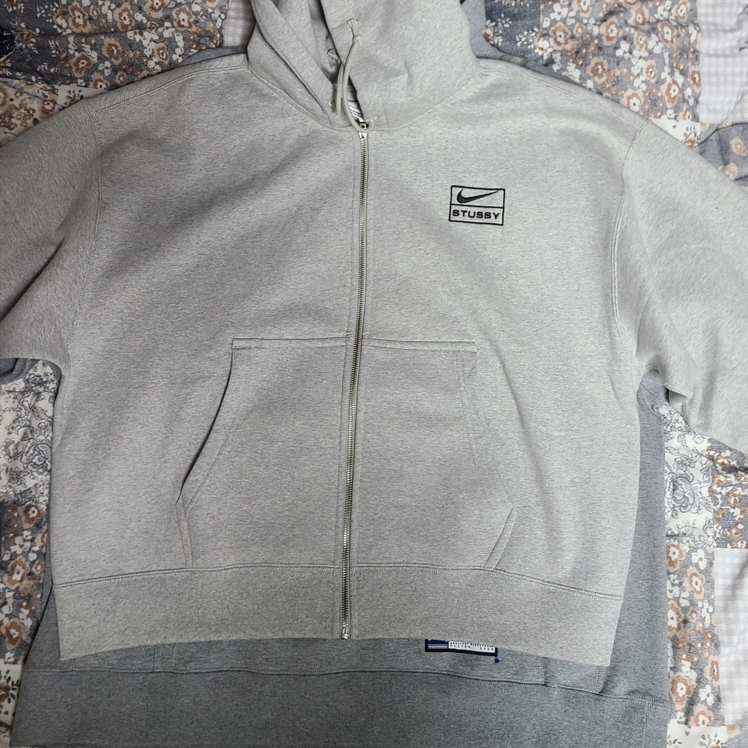 Nike NRG Swoosh Logo Hoodie Grey Heather, Nike NRG Solo Swoosh Fleece Hoodie Dark Grey Heather - Asia 착용 스타일 - 6