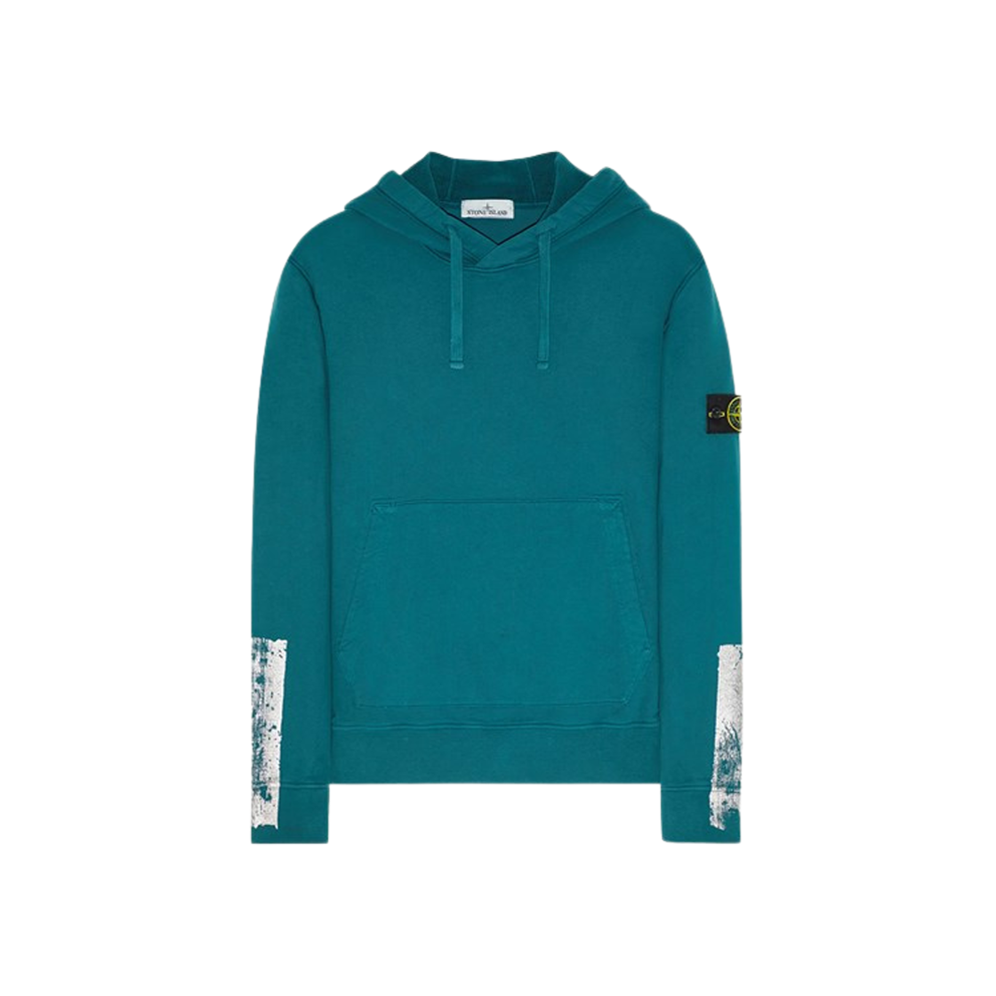 Stone Island 67461 Tape Four Print Hooded Sweatshirt Dark Teal Green - 23FW 상세 이미지 1