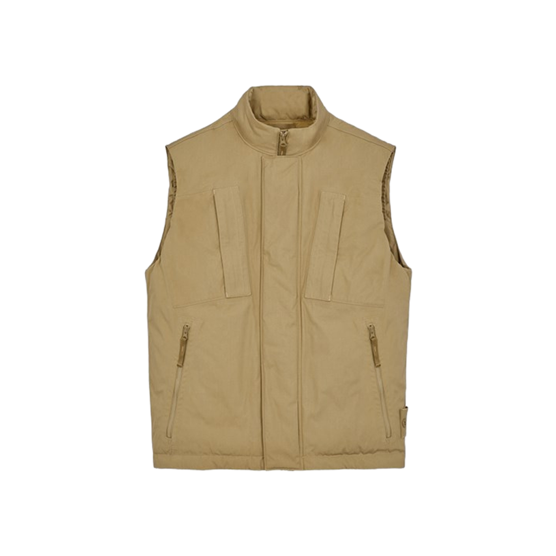 Stone Island G08F1 Ghost Piece O-Ventile Down Vest Dark Beige - 23FW 상세 이미지 1