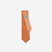 Hermes Tie 7 Echec Et Mat Twillbi Tie Orange Ciel