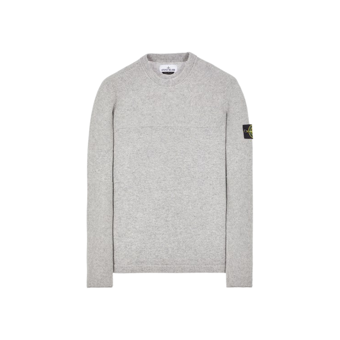 Stone Island 524A3 Lambswool Crewneck Knit Dust Melange - 23FW 상세 이미지 1