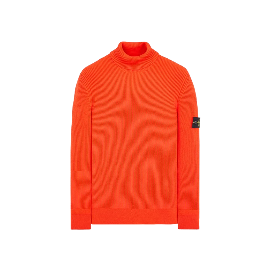 Stone Island 552C2 Wool Turtleneck Knit Lobster Red - 23FW 상세 이미지 1