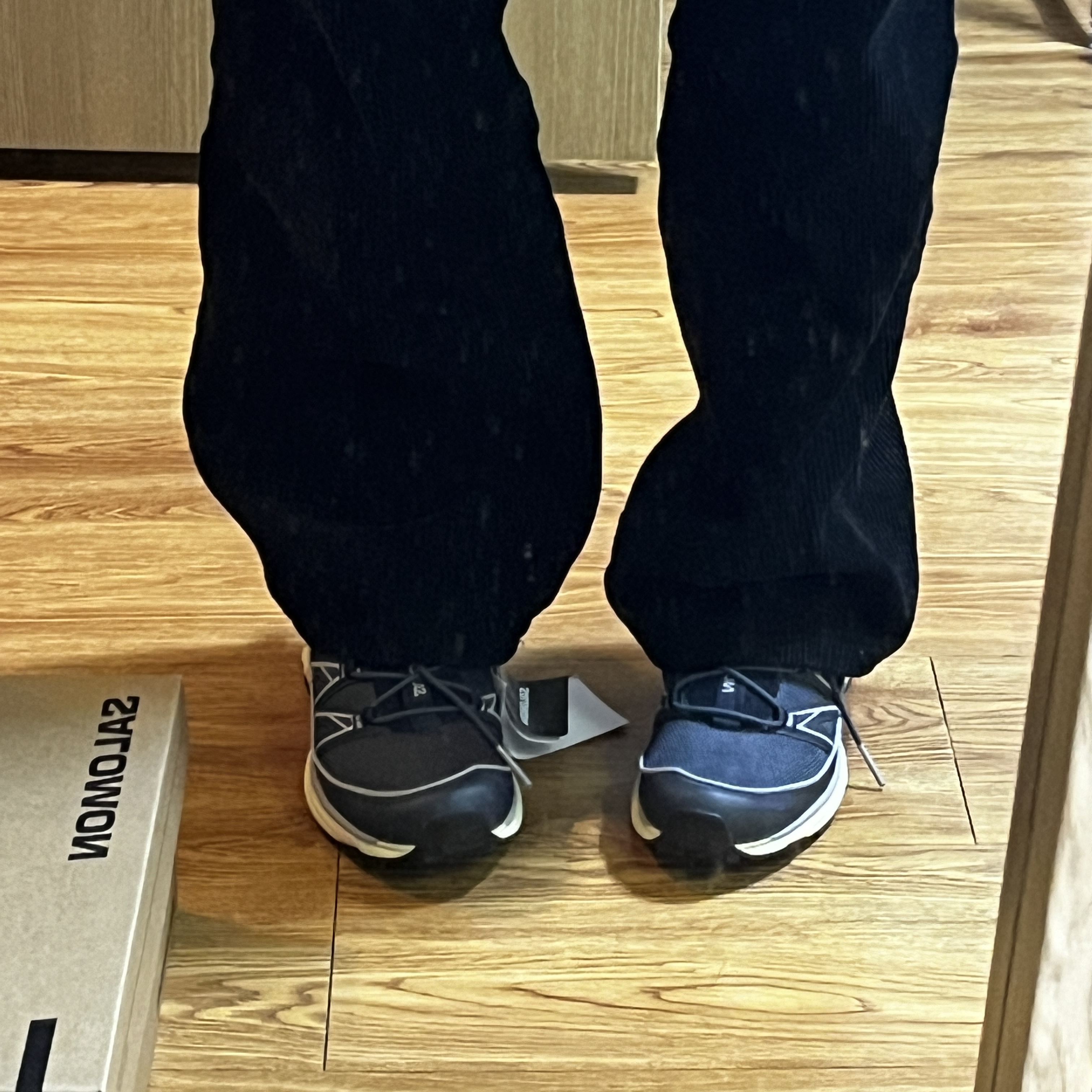 Salomon XT-6 Expanse Dark Sapphire India Ink 착용 스타일 - 1