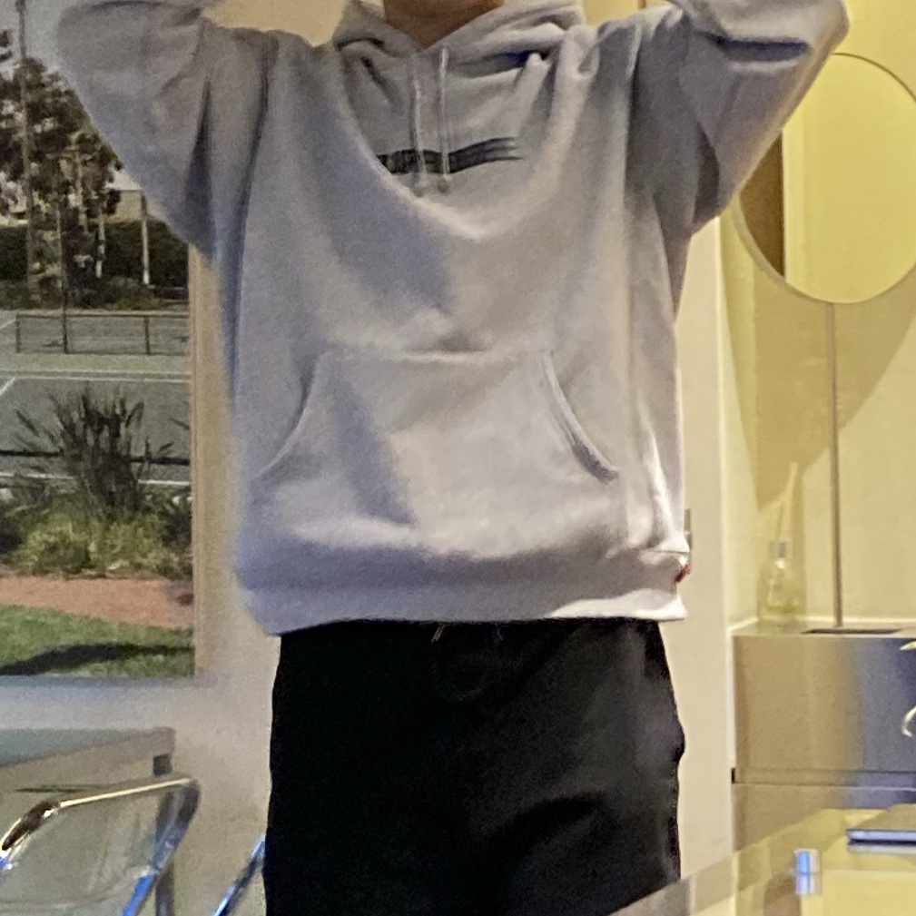 Supreme Motion Logo Hooded Sweatshirt Heather Grey - 23SS 착용 스타일