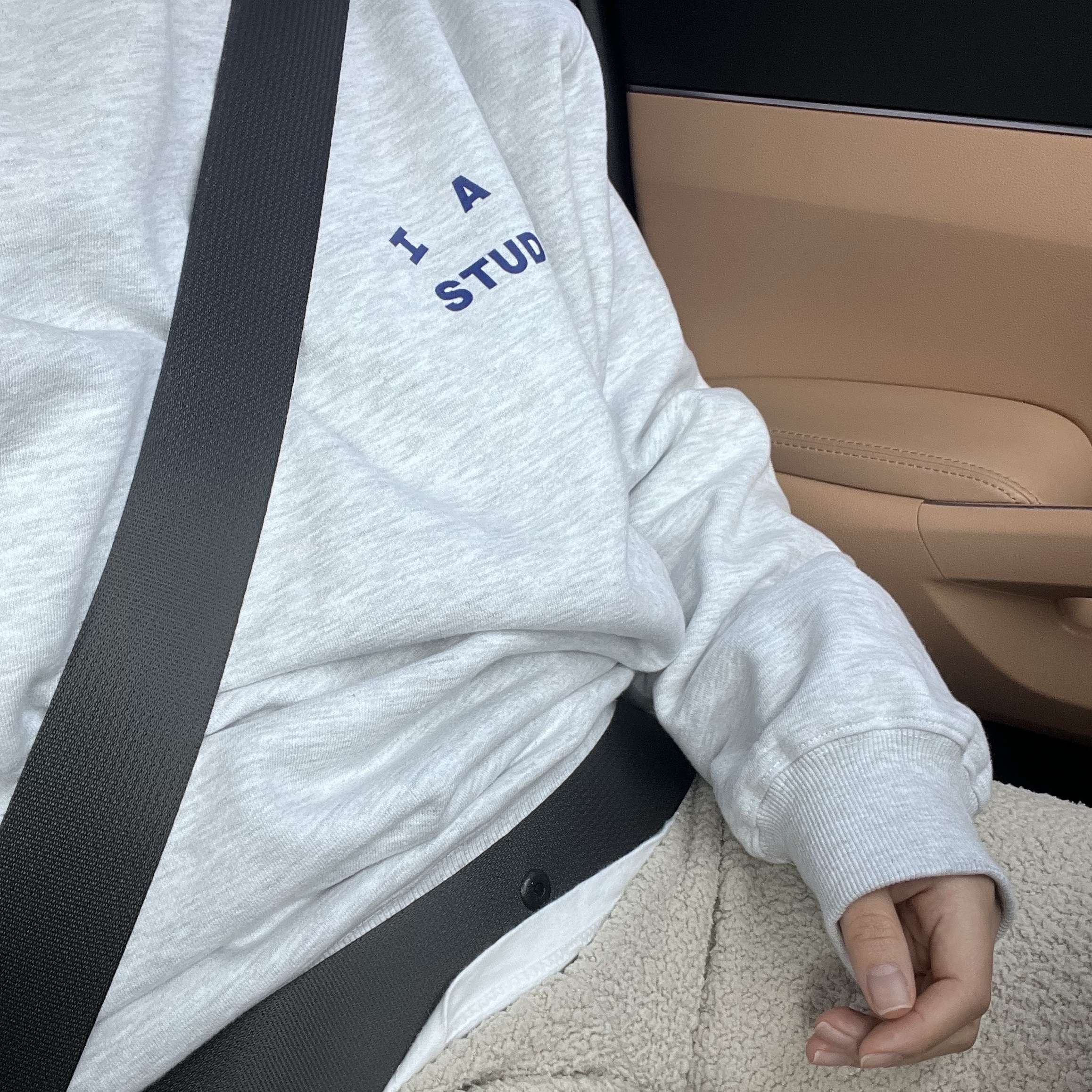 IAB Studio Sweatshirt Light Gray - 23FW 착용 스타일