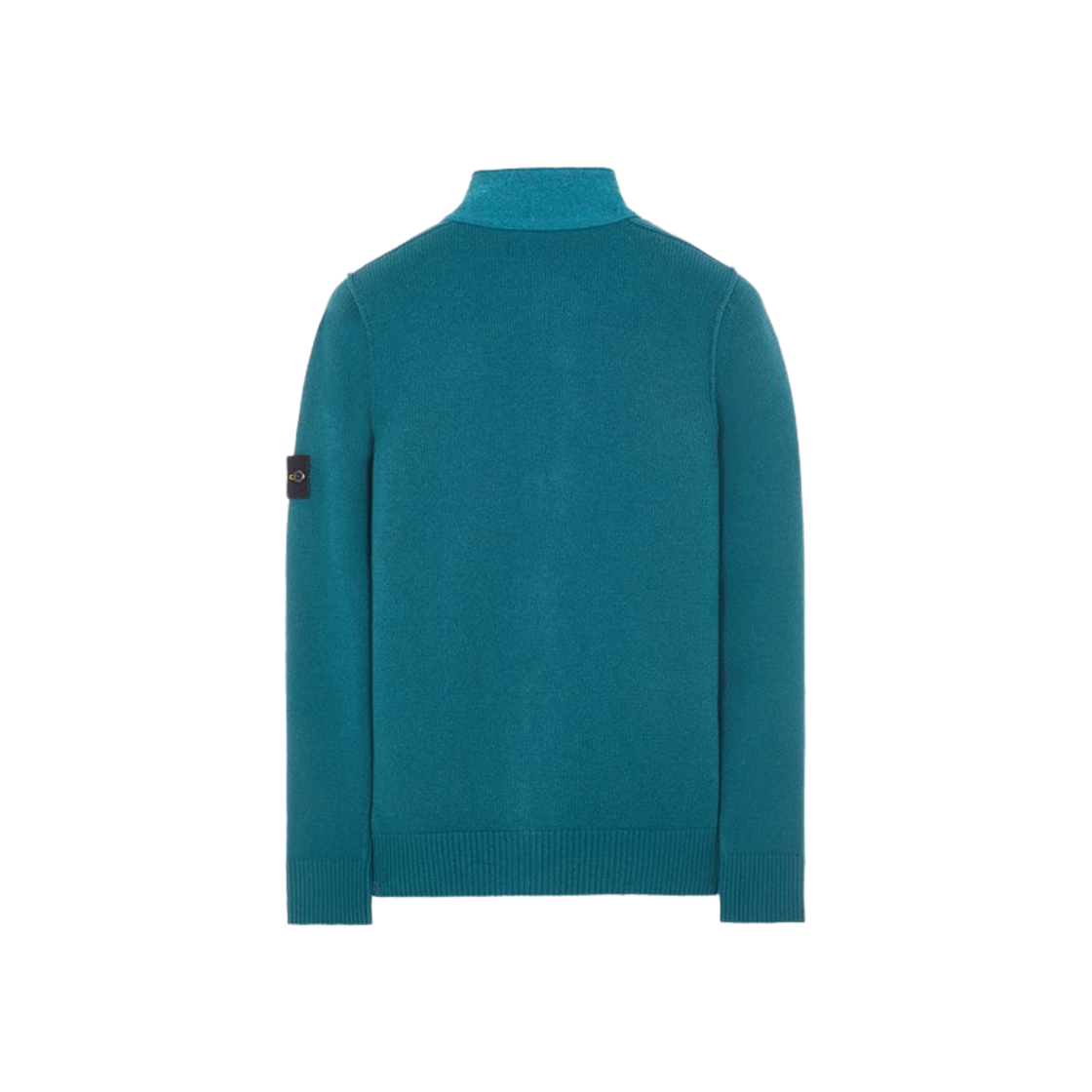 Stone Island 547A3 Lambswool Knit Cardigan Dark Teal Green - 23FW 상세 이미지 2