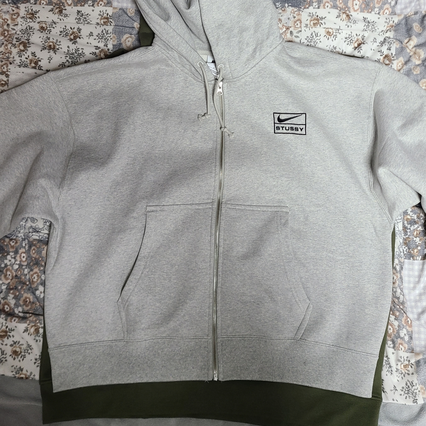 Nike NRG Swoosh Logo Hoodie Grey Heather, Nike NRG Solo Swoosh Fleece Hoodie Dark Grey Heather - Asia 착용 스타일 - 4