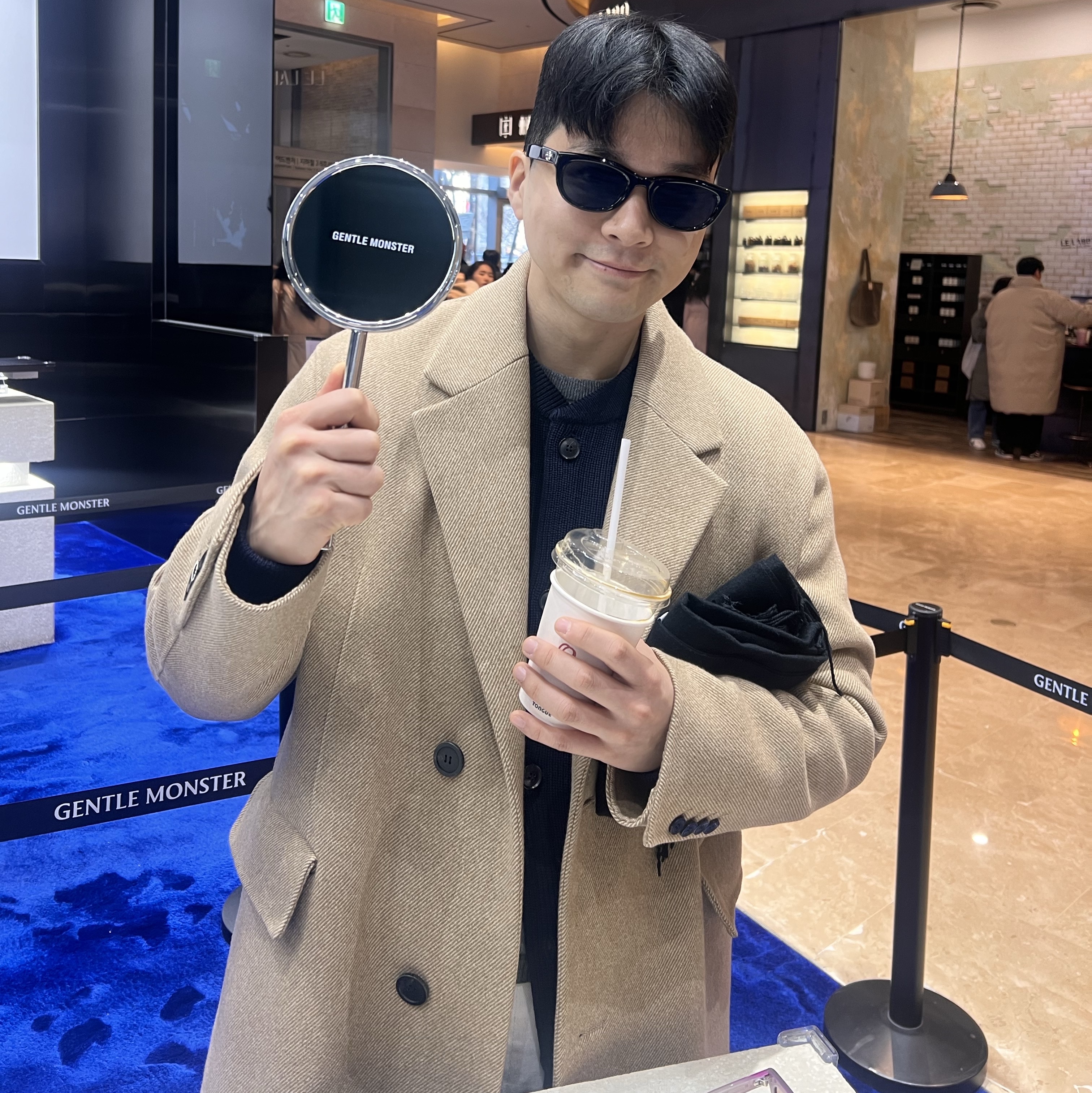 Andersen Andersen Skipper Jacket Navy Blue, Gentle Monster Monochrome 01 Black 착용 스타일