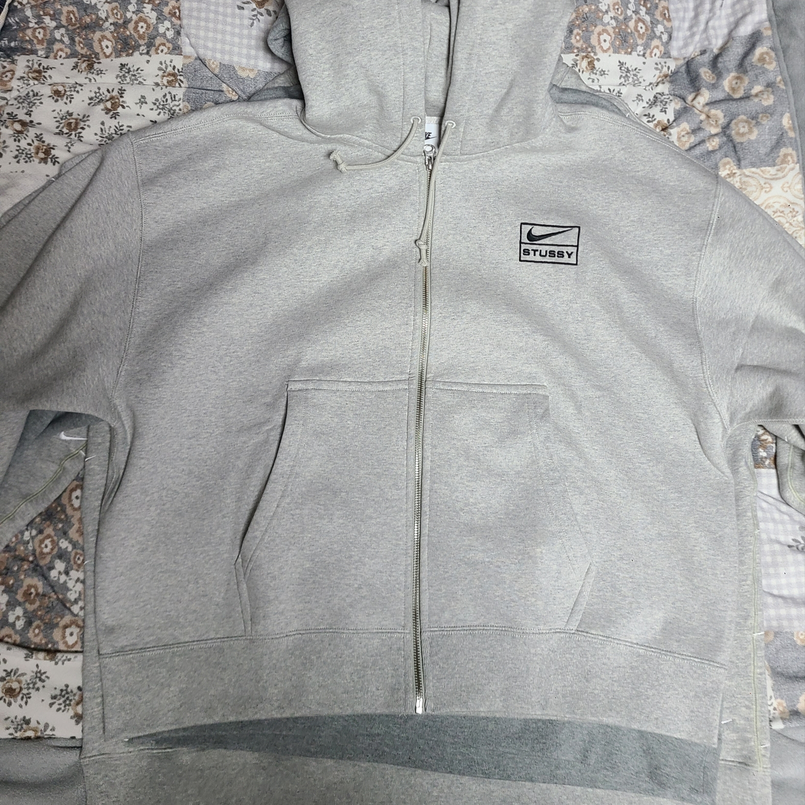 Nike NRG Swoosh Logo Hoodie Grey Heather, Nike NRG Solo Swoosh Fleece Hoodie Dark Grey Heather - Asia 착용 스타일 - 2