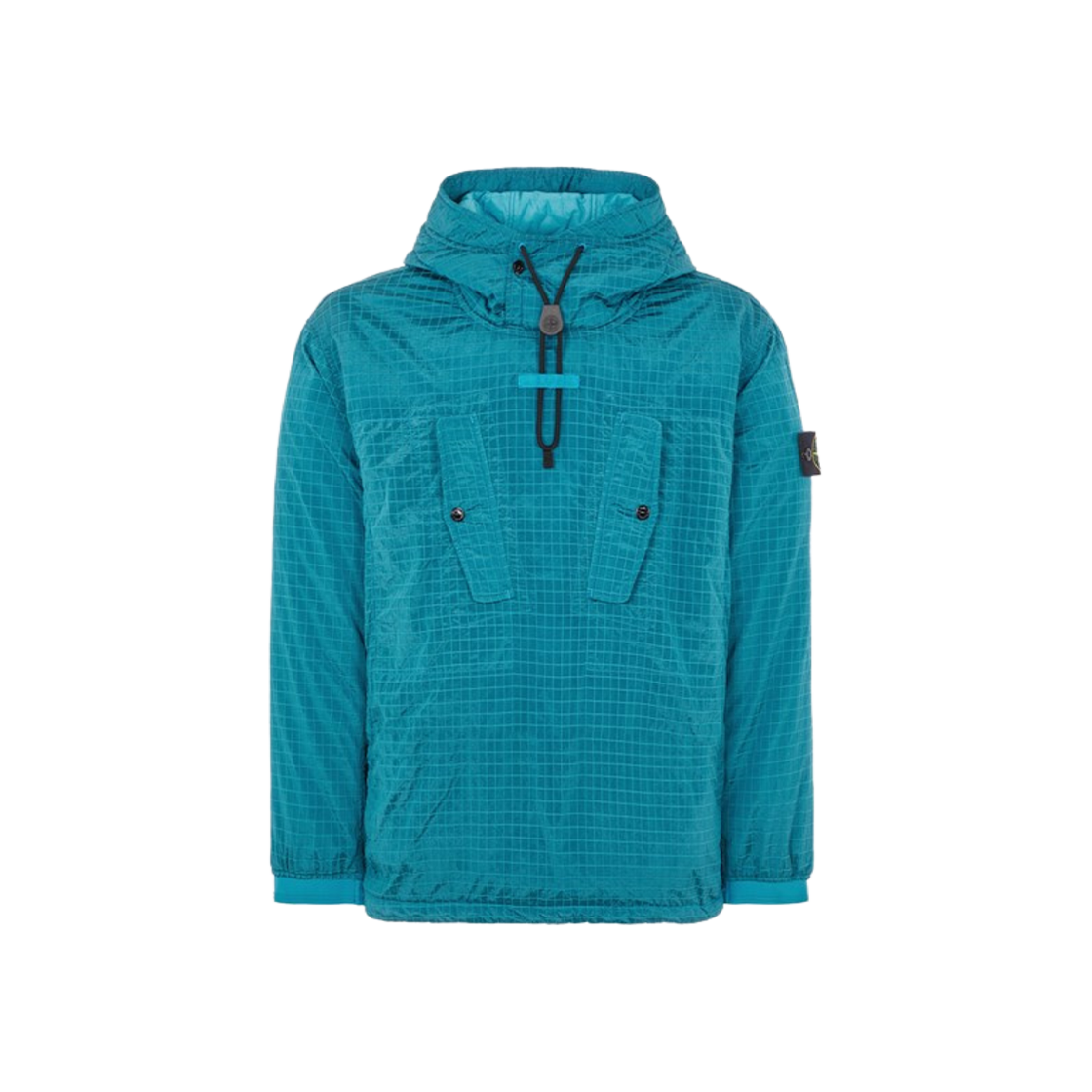 Stone Island 43332 Macro Ripstop Nylon Metal in Econyl Regenerated Nylon with Primaloft-TC Anorak Turquoise - 23FW 상세 이미지 1