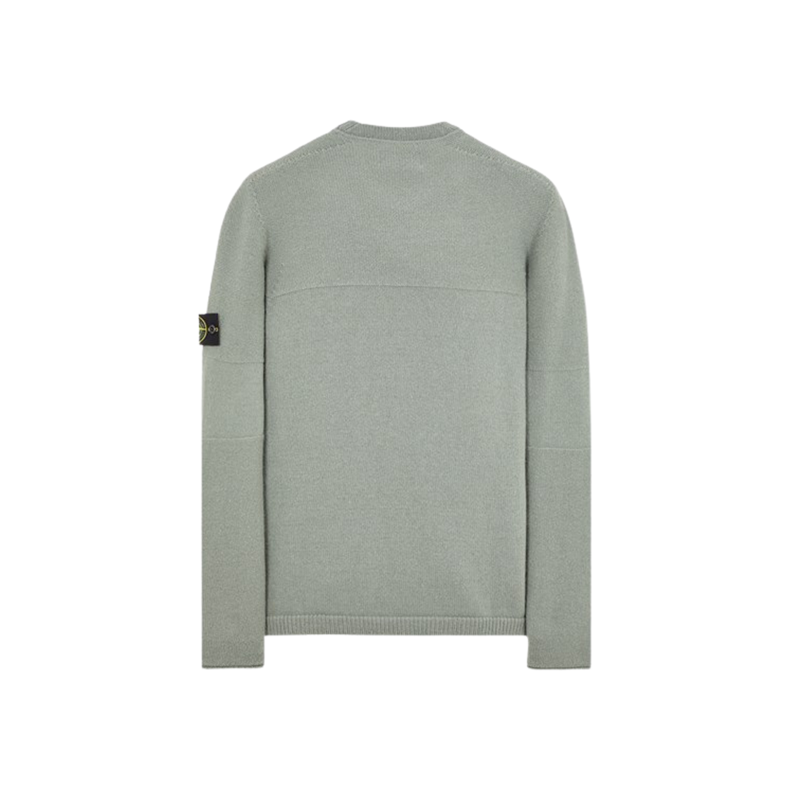 Stone Island 524A3 Lambswool Crewneck Knit Sage Green - 23FW 상세 이미지 2