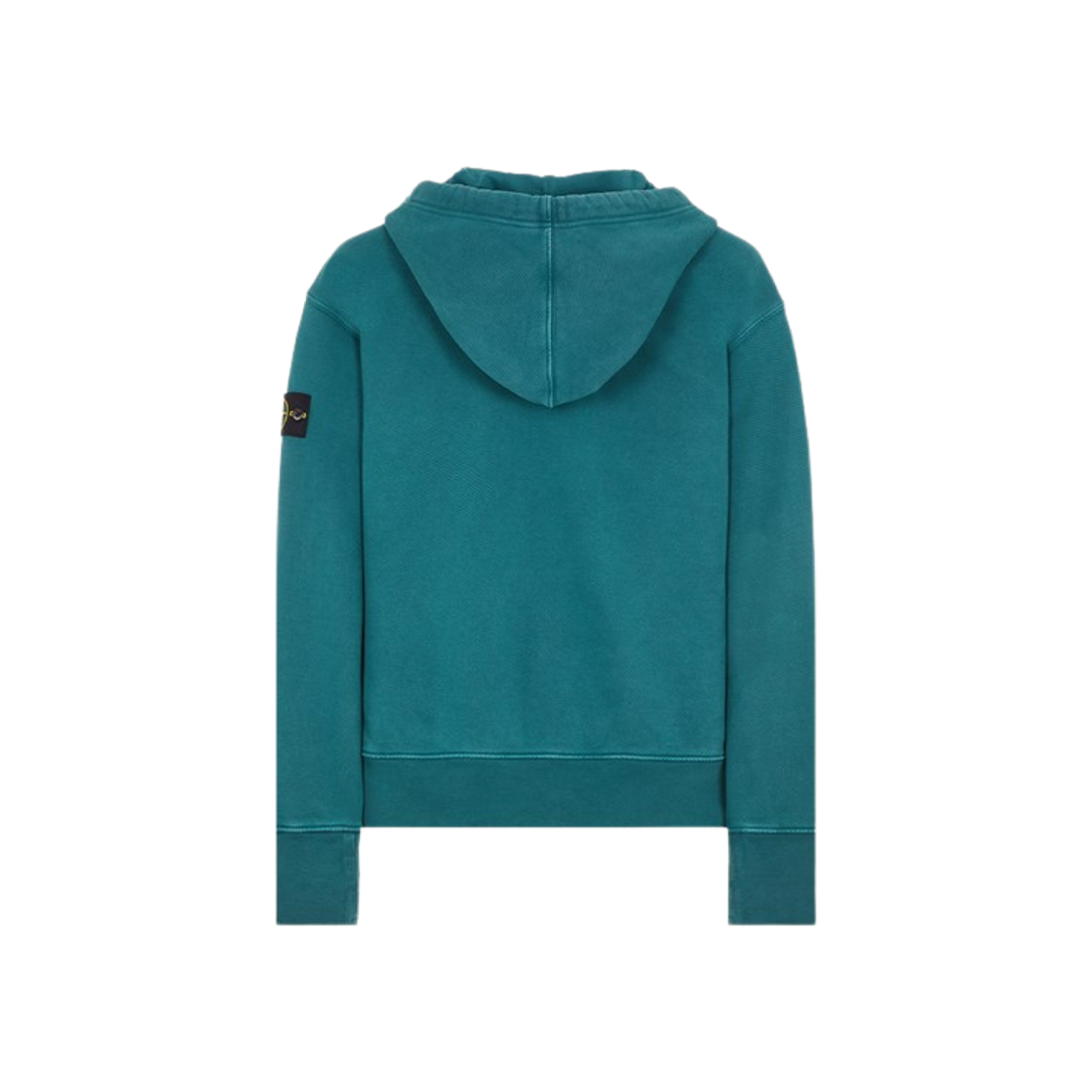 Stone Island 66455 Heavy Textured Fleece Garment Dyed Hooded Sweatshirt Dark Teal Green - 23FW 상세 이미지 2