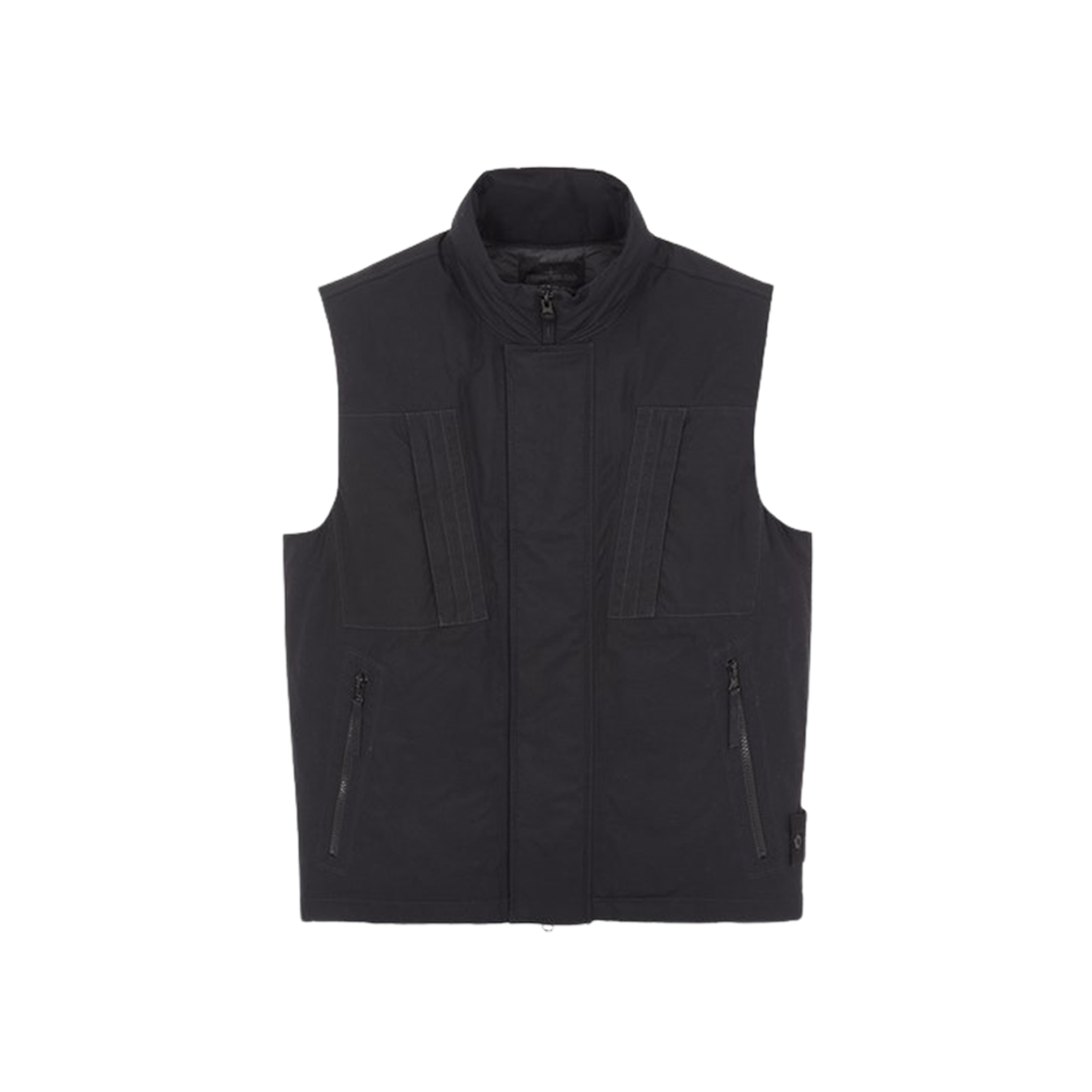 Stone Island G08F1 Ghost Piece O-Ventile Down Vest Black - 23FW 상세 이미지 1