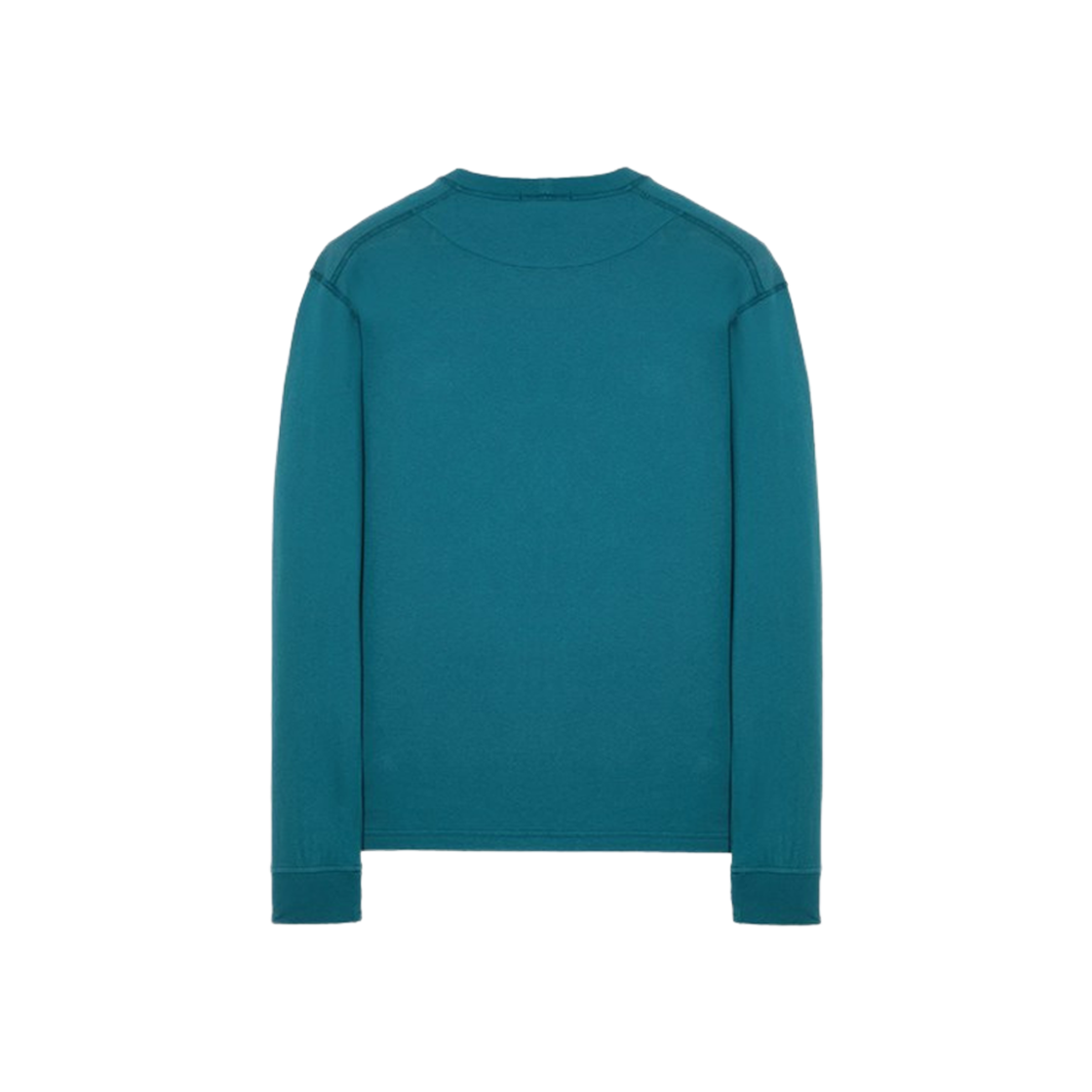 Stone Island 21857 Garment Dyed Fissato Oraganic Cotton Longsleeve T-Shirt Dark Teal Green - 23FW 상세 이미지 2