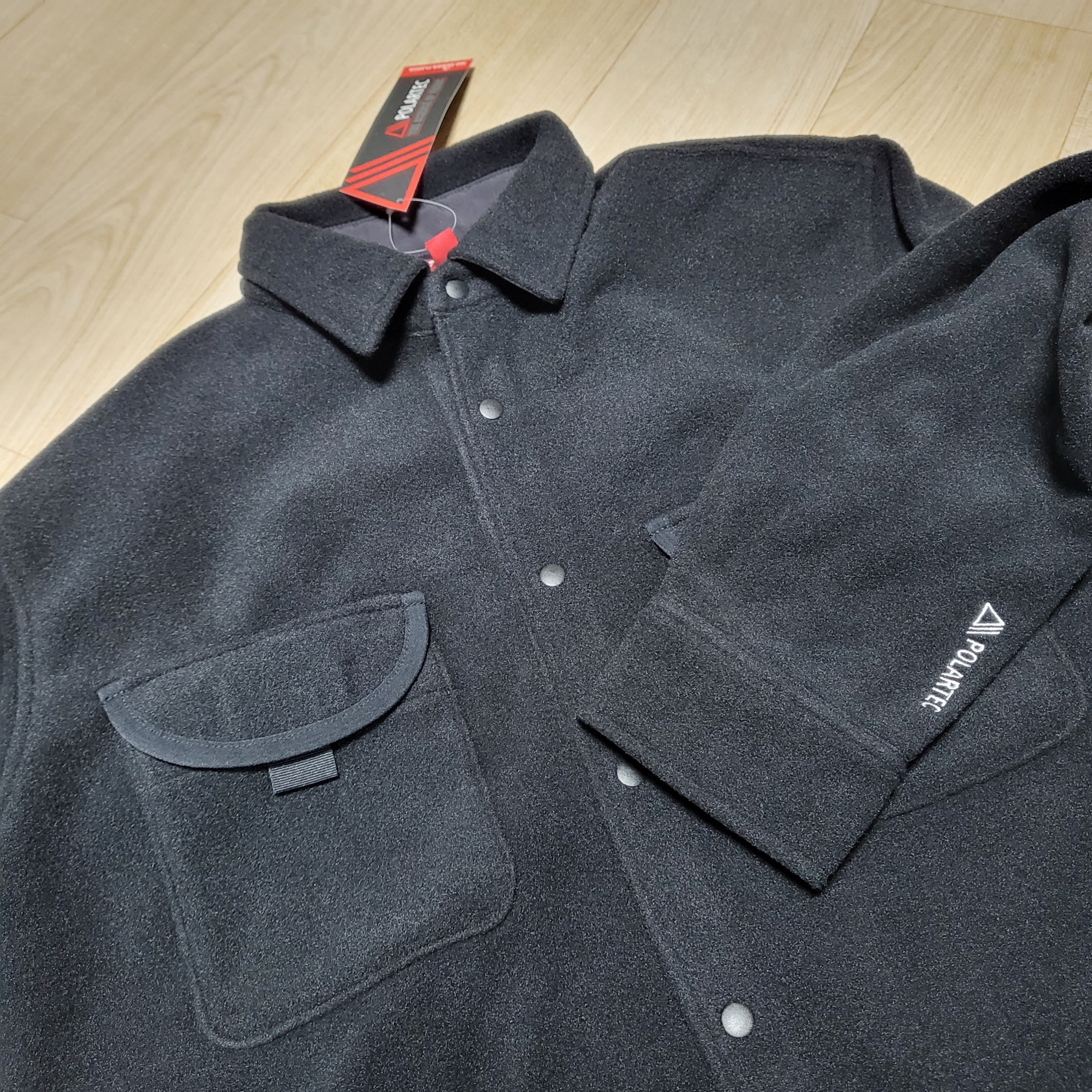 Supreme Polartec Shirt Black - 23FW 착용 스타일 - 1