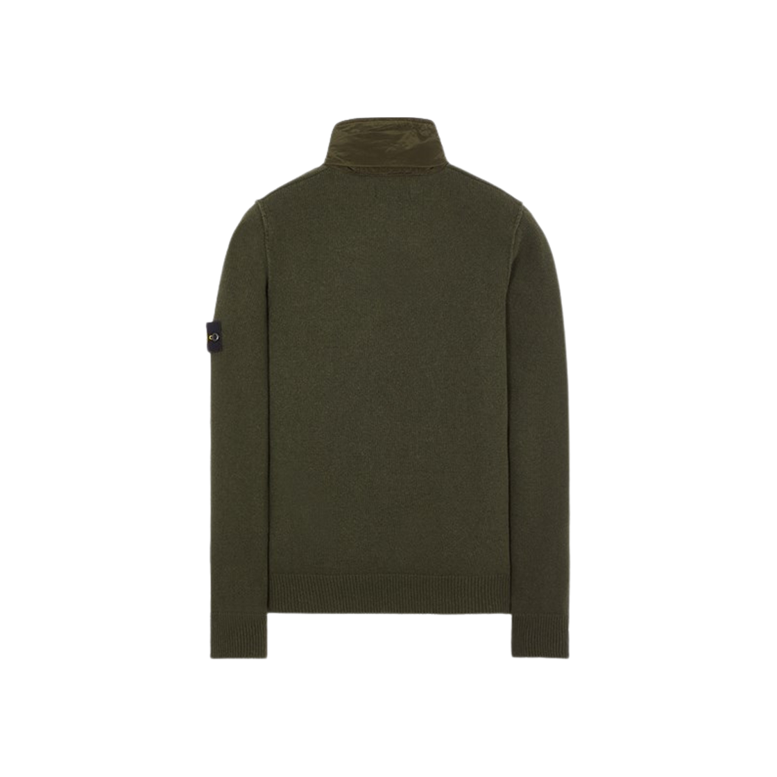 Stone Island 504A3 Lambswool Cardigan Knit Olive Green - 23FW 상세 이미지 2