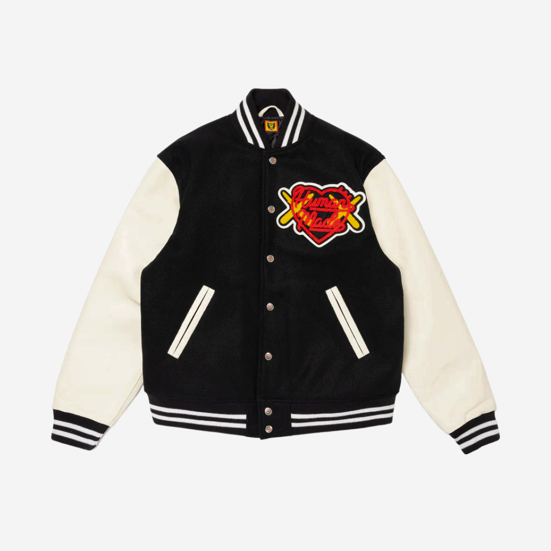 HUMAN MADE SATIN VARSITY JACKET ブラックLサイズ HUMAN MADE SATIN VARSITY JACKET – HUMAN MADE Inc.