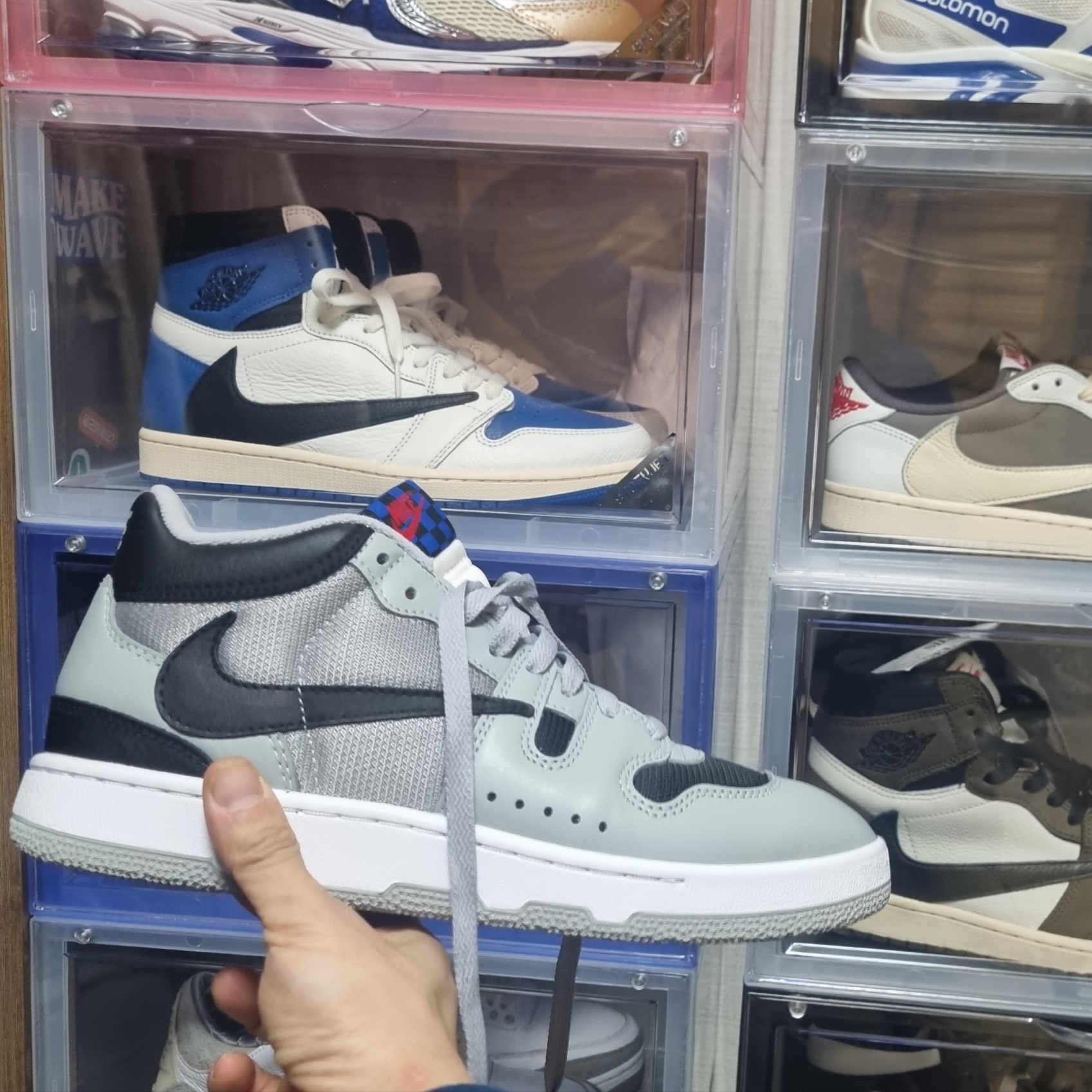 Nike x Travis Scott Mac Attack SP Light Smoke Grey μ°©μ© μ€νμΌ - 3