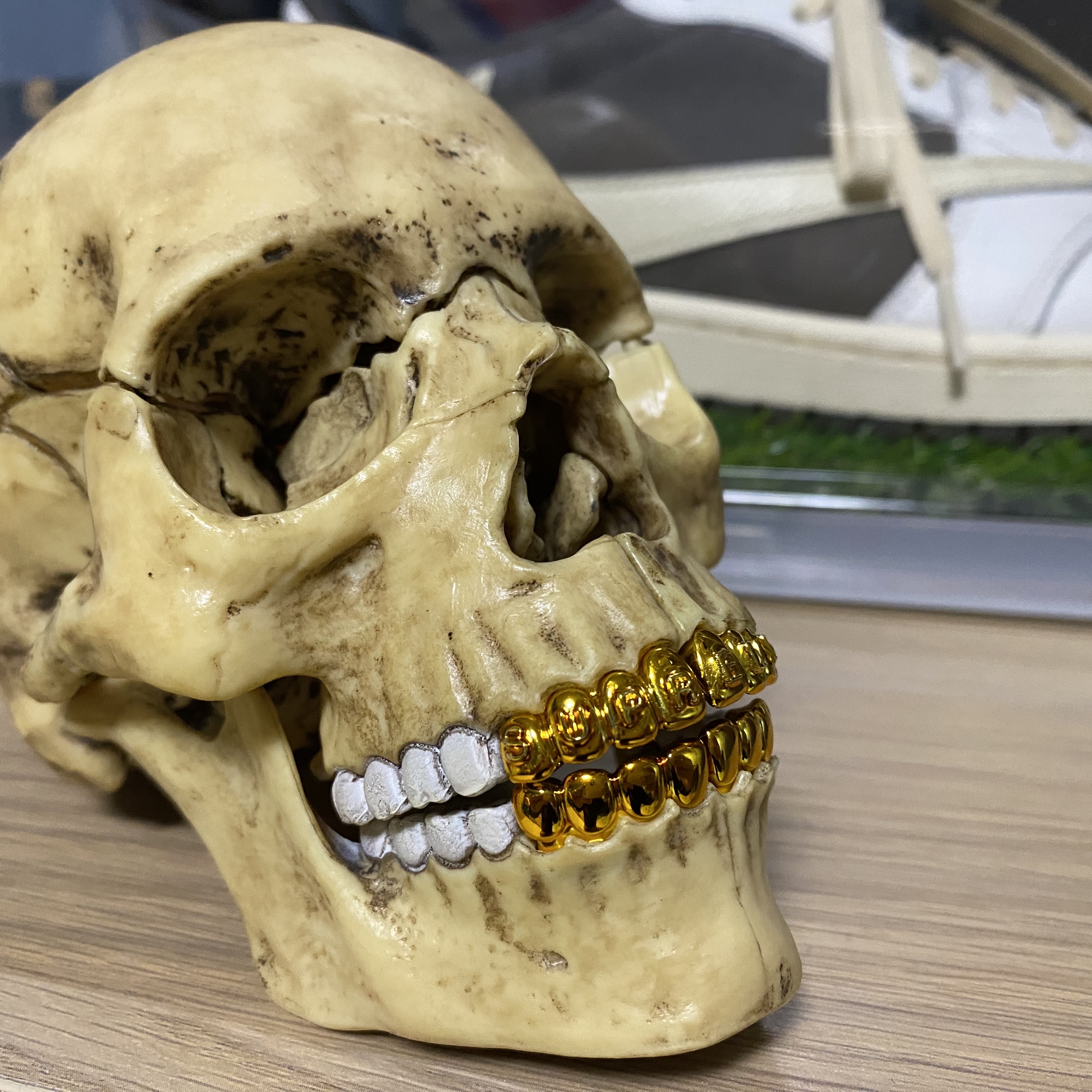 Supreme 4D Model Human Skull Natural - 23FW 착용 스타일 - 2