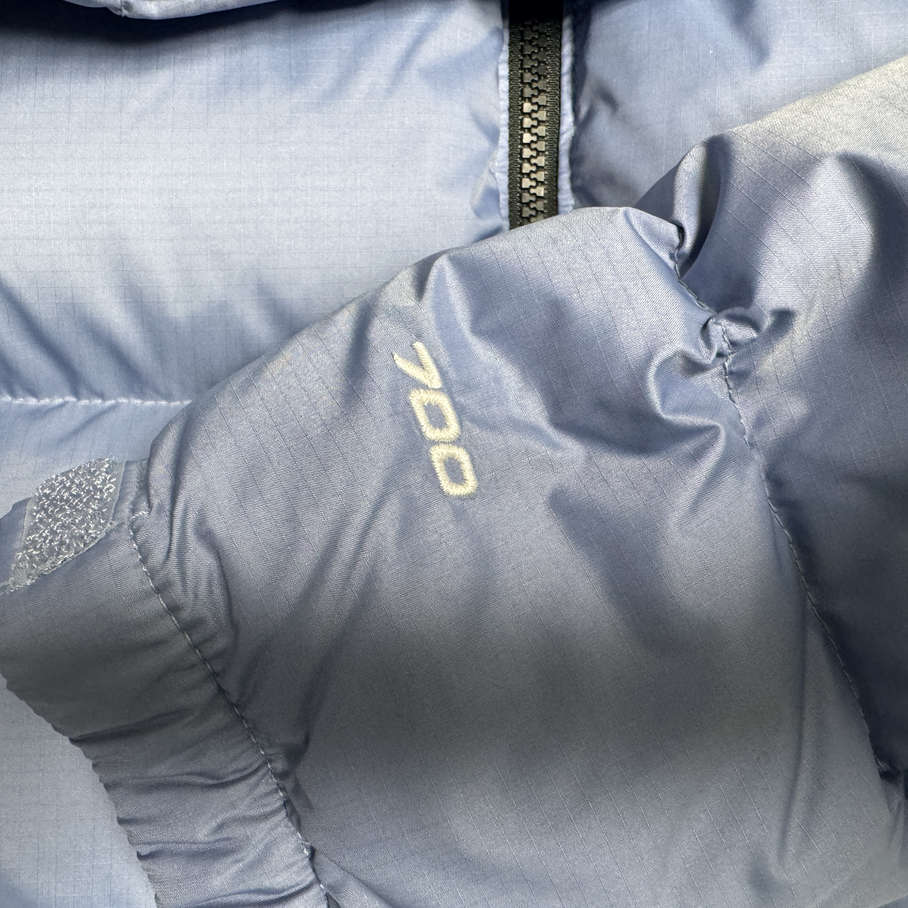 (W) The North Face 1996 Retro Nuptse Jacket Folk Blue 착용 스타일 - 2