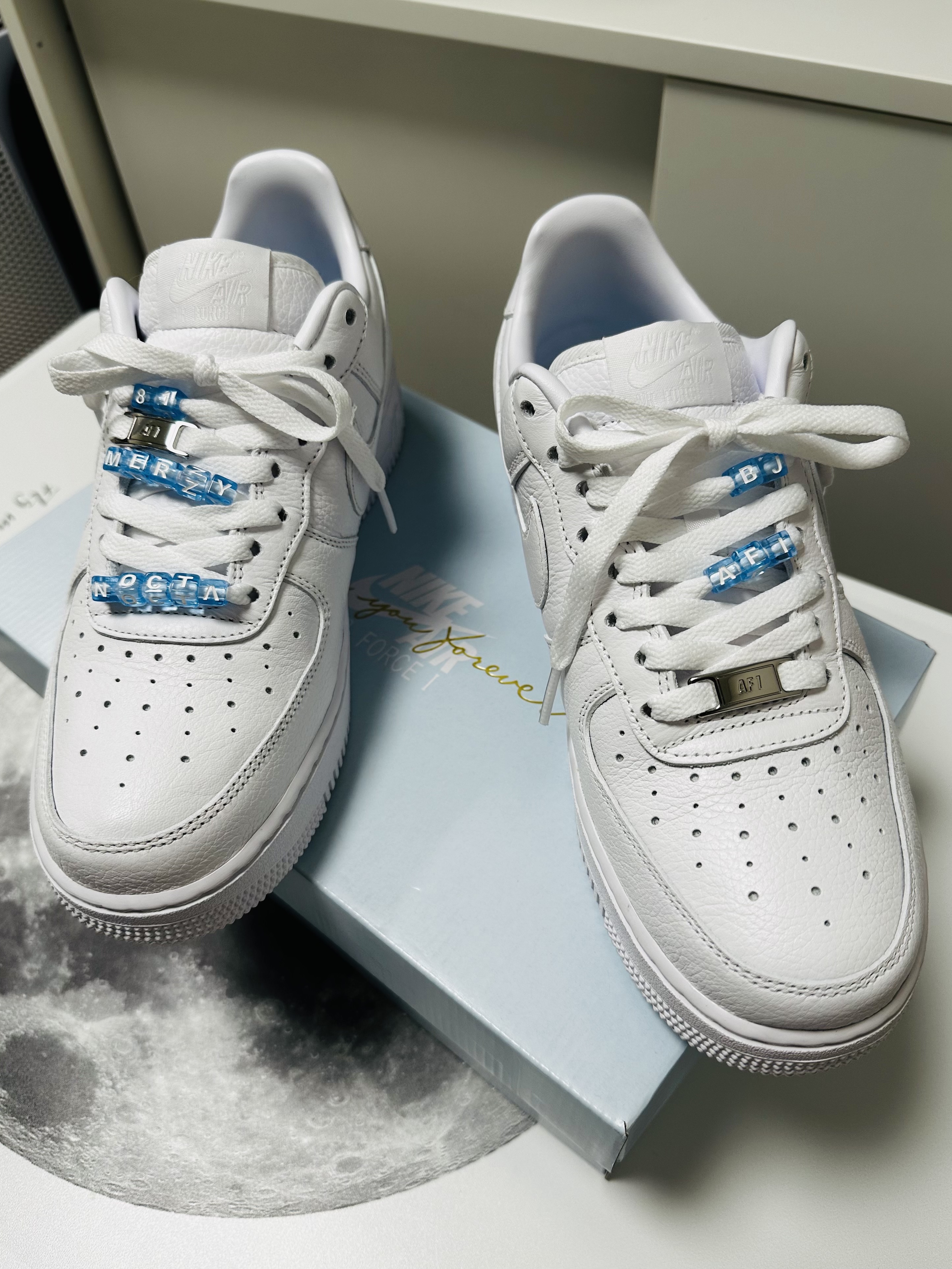Nike x Drake Nocta Air Force 1 Low SP Certified Lover Boy White 착용 스타일