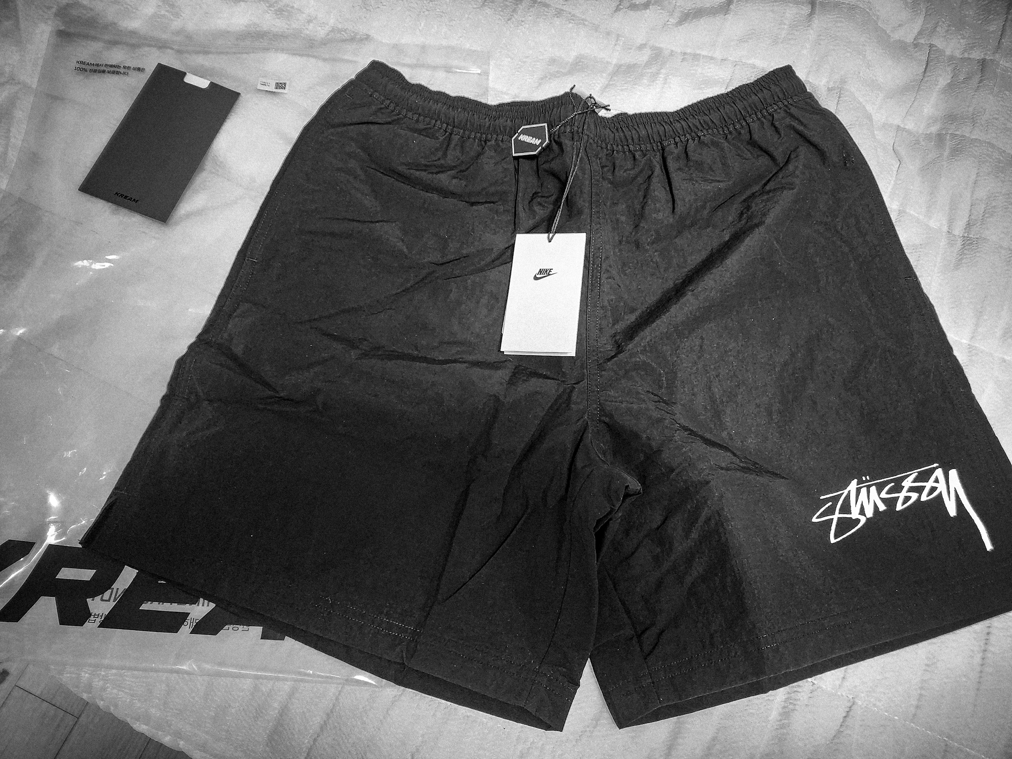 Nike x Stussy Shorts Black (FJ9167-010) 착용 스타일 - 1