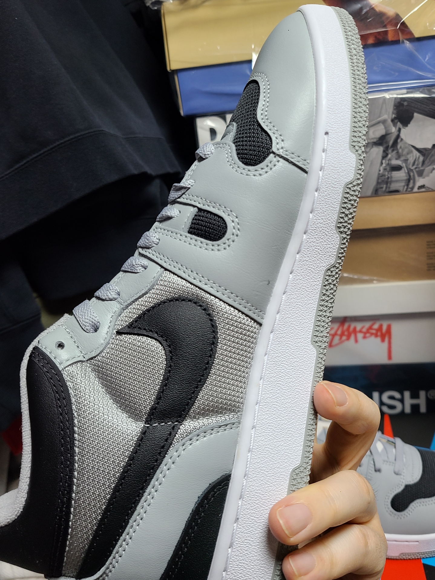 Nike x Travis Scott Mac Attack SP Light Smoke Grey 착용 스타일 - 5
