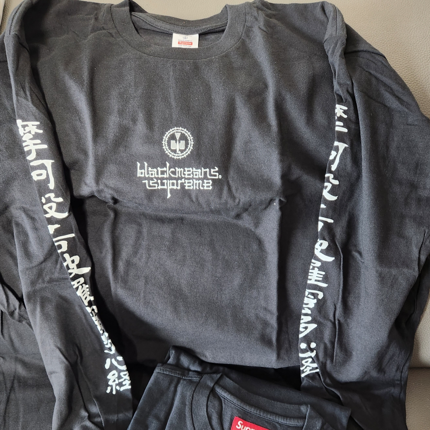 Supreme x Blackmeans L/S T-Shirt Black - 23FW 착용 스타일