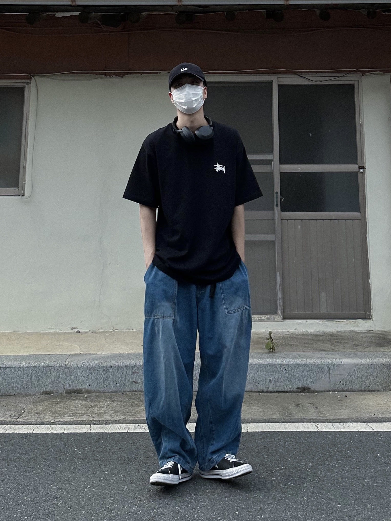 Stussy Basic Stussy T-Shirt Black 2023 착용 스타일
