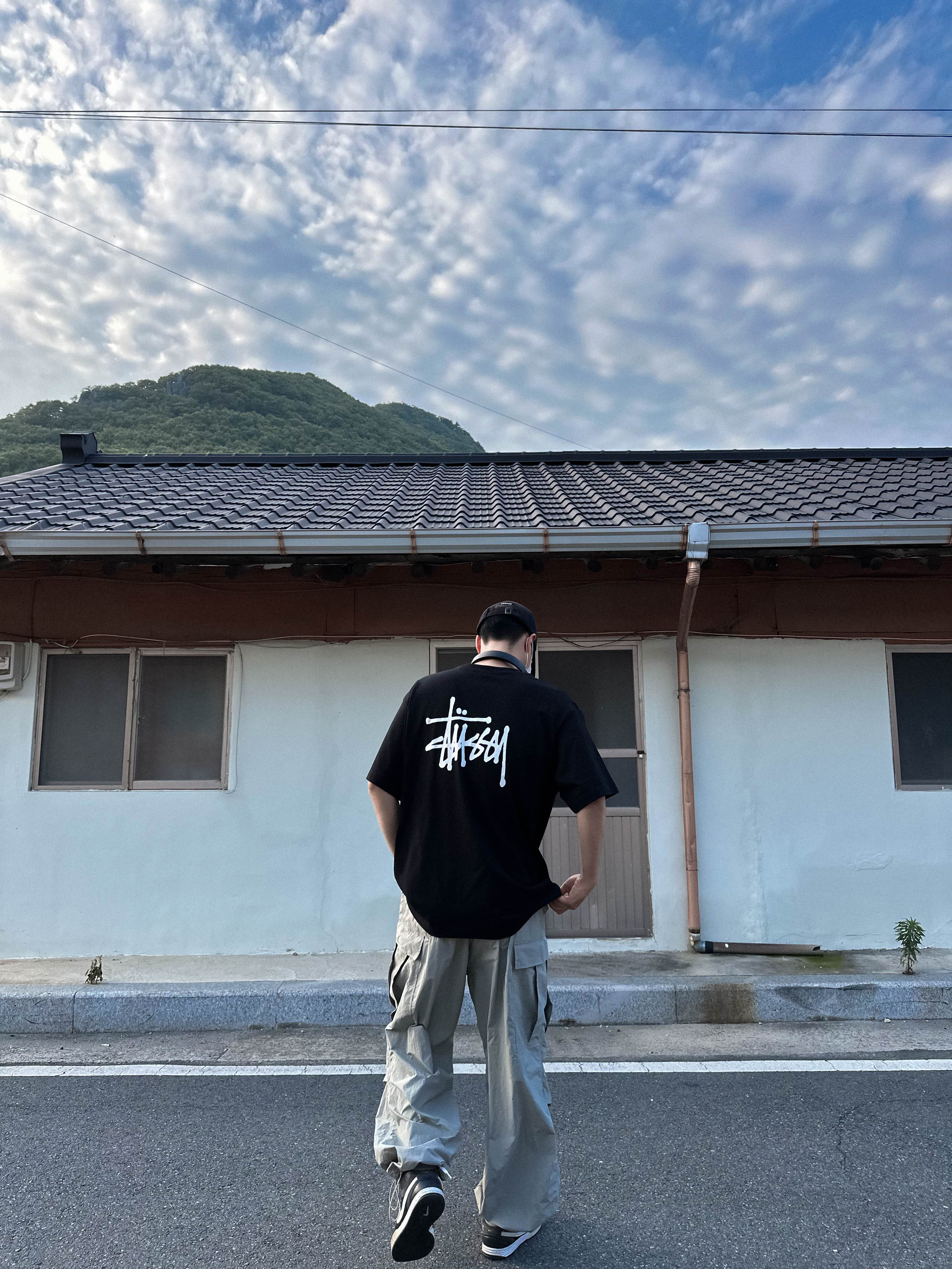 Stussy Basic Stussy T-Shirt Black 2023 착용 스타일