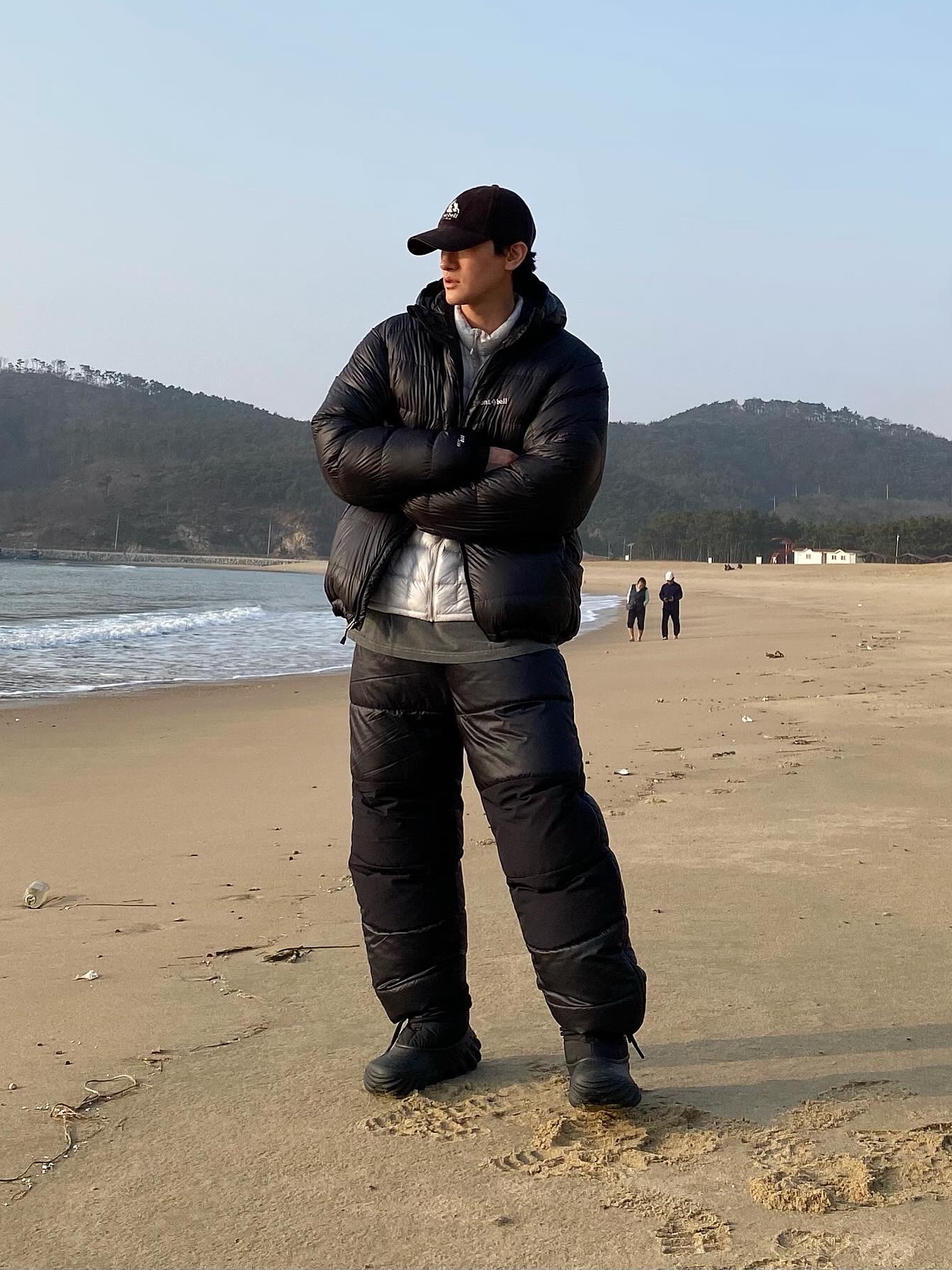Montbell Plasma 1000 Alpine Down Parka Black, Montbell Superior Down Parka Black 착용 스타일 - 2