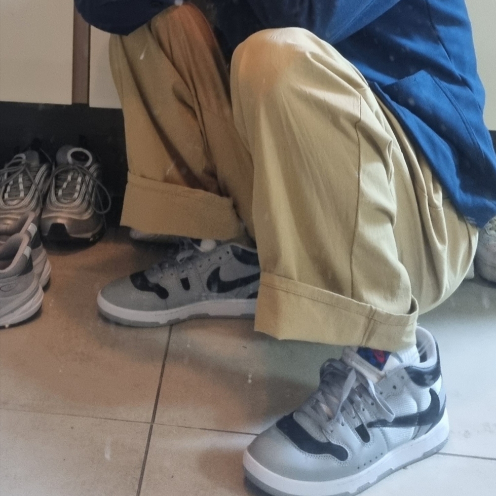 Nike x Travis Scott Mac Attack SP Light Smoke Grey μ°©μ© μ€νμΌ - 1