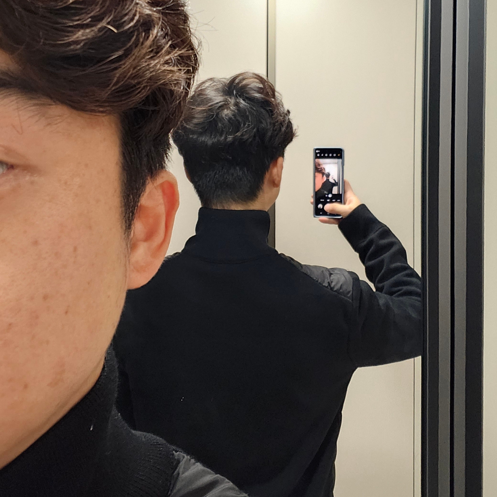 Moncler Padded Wool Cardigan Black - 23FW 착용 스타일 - 3