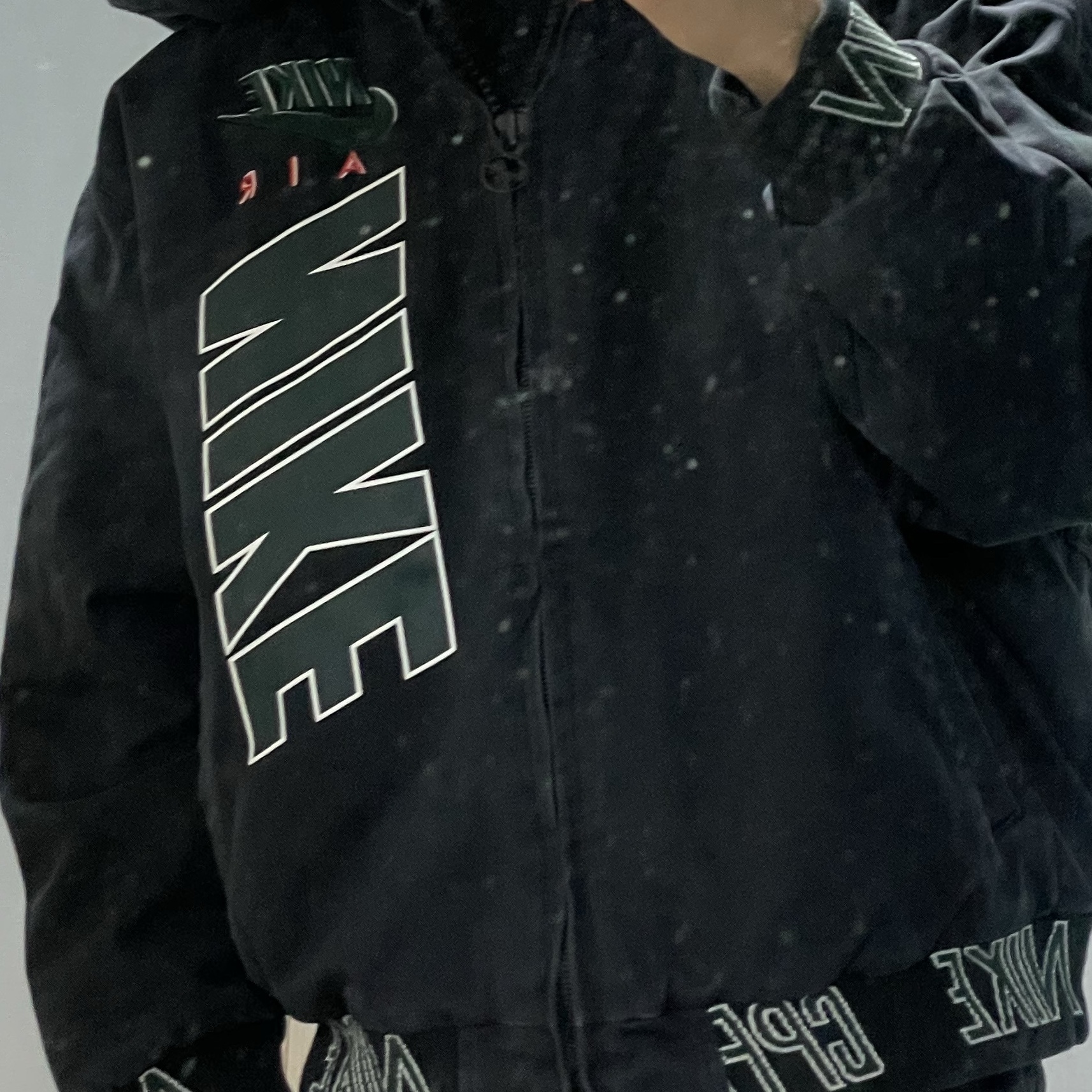 Nike x Cactus Plant Flea Market Workwear Jacket Black - Asia 착용 스타일