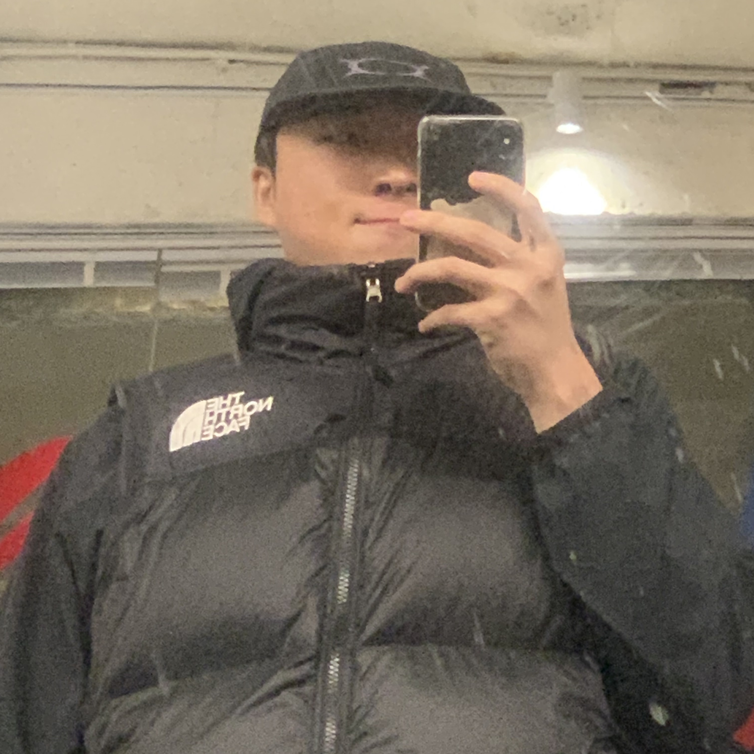 The North Face 1996 Retro Nuptse Vest Black 착용 스타일 - 2