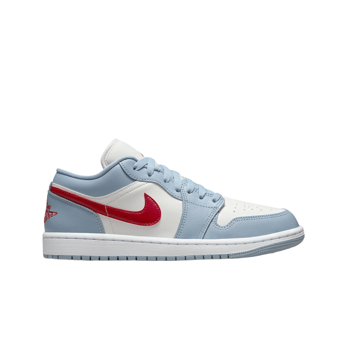 (W) 조던 1 로우 듄 레드 블루 그레이((W) Jordan 1 Low Dune Red Blue Grey)