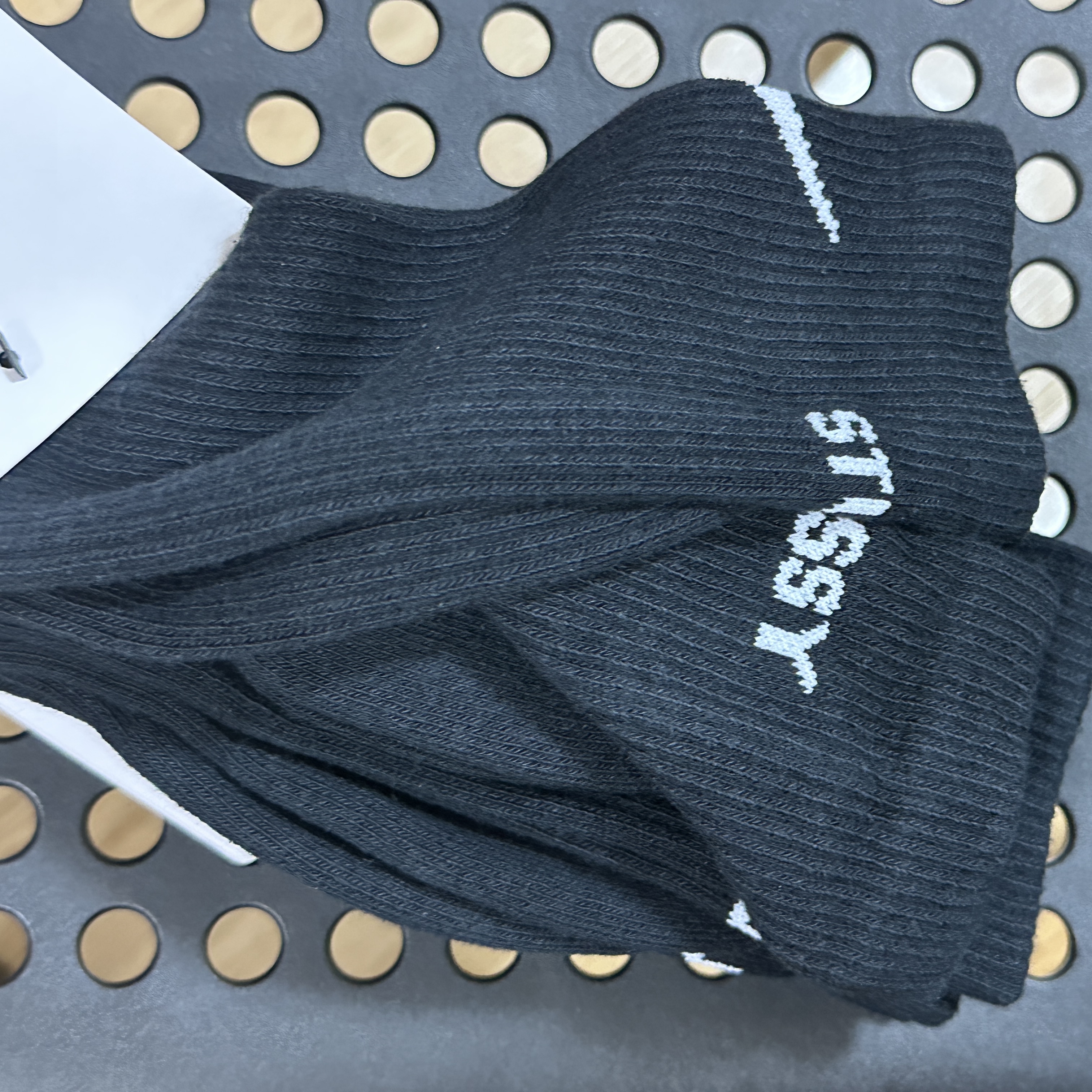 Nike x Stussy Everyday Plus Cushioned Crew Socks Black (3 Pack) 착용 스타일 - 1