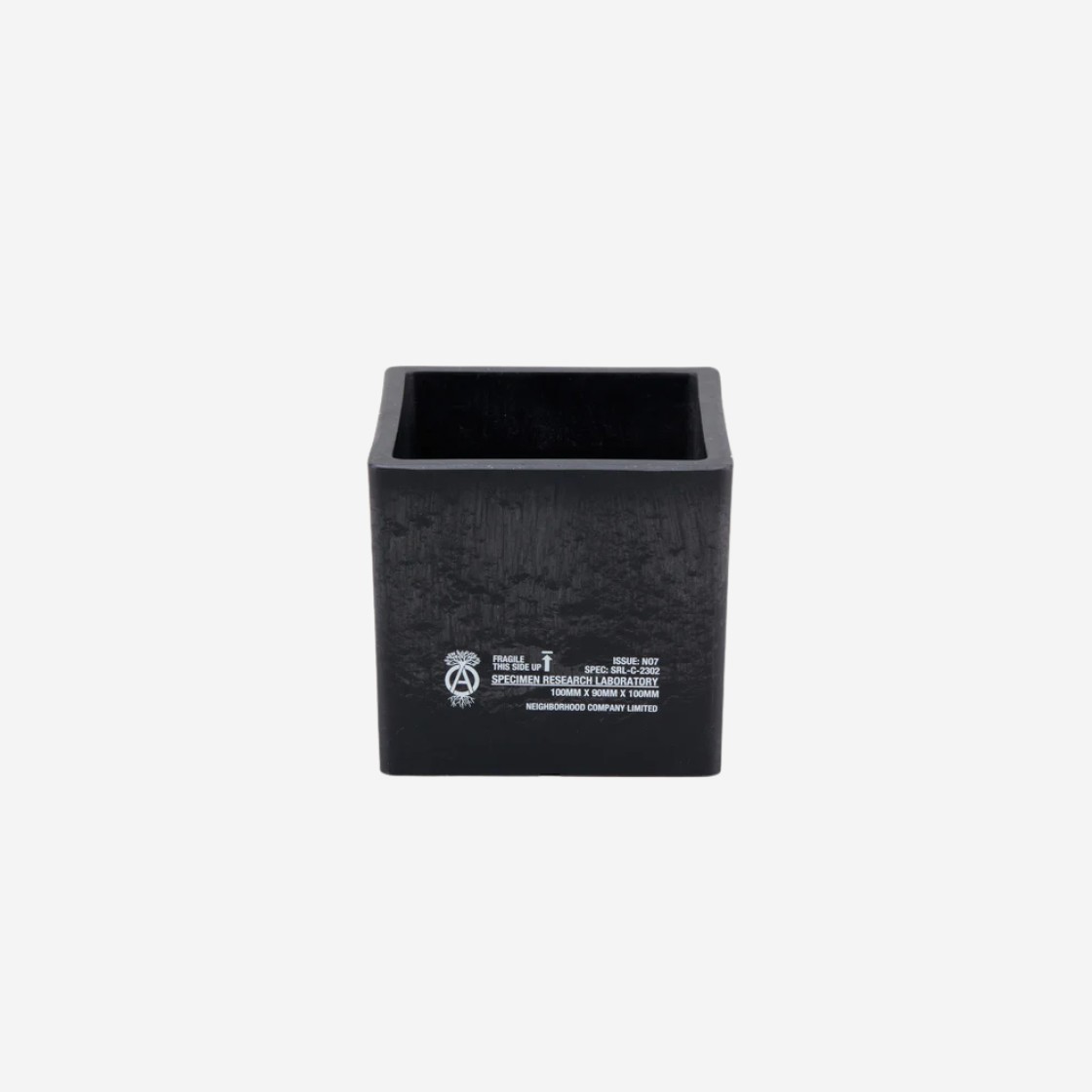 Neighborhood SRL . Cube Type Plant Pot-M Black 상세 이미지 1