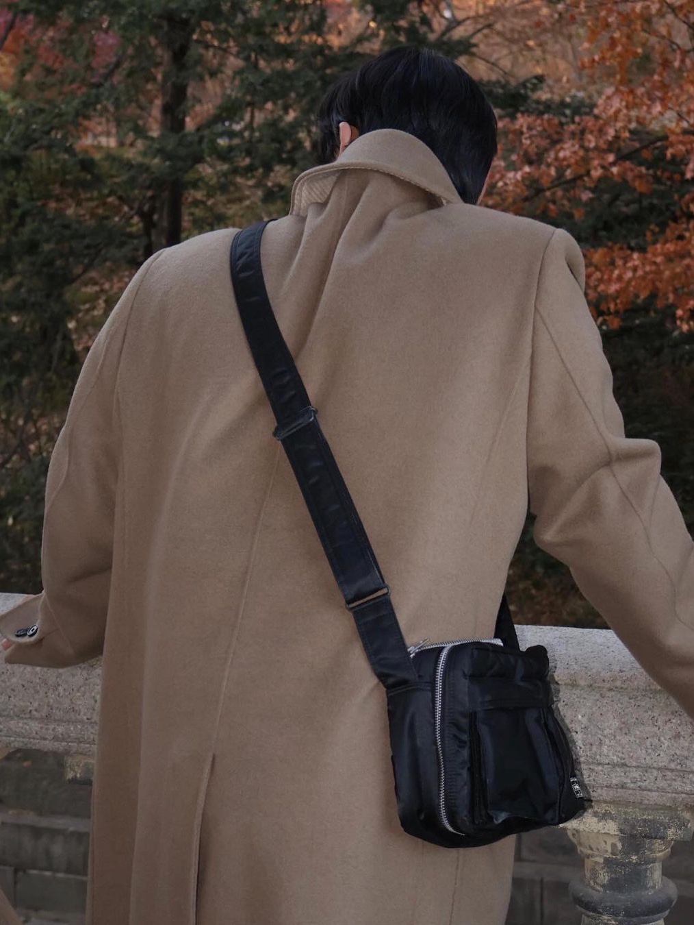 Porter Tanker Shoulder Bag S Black, Nike x Martine Rose Shox MR4 Black 착용 스타일 - 4