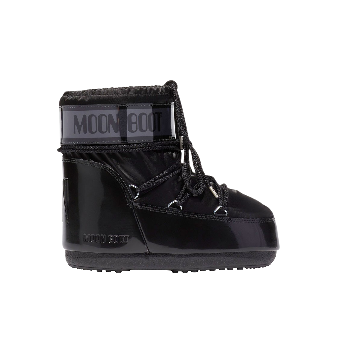 (W) 문부츠 아이콘 로우 나일론 부츠 블랙((W) Moon Boot Icon Low Nylon Boots Black)