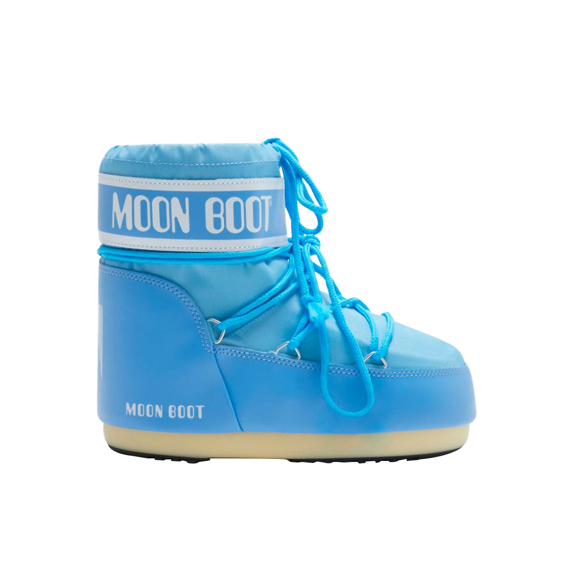 (W) 문부츠 아이콘 로우 나일론 부츠 알래스카 블루((W) Moon Boot Icon Low Nylon Boots Alaskan Blue)