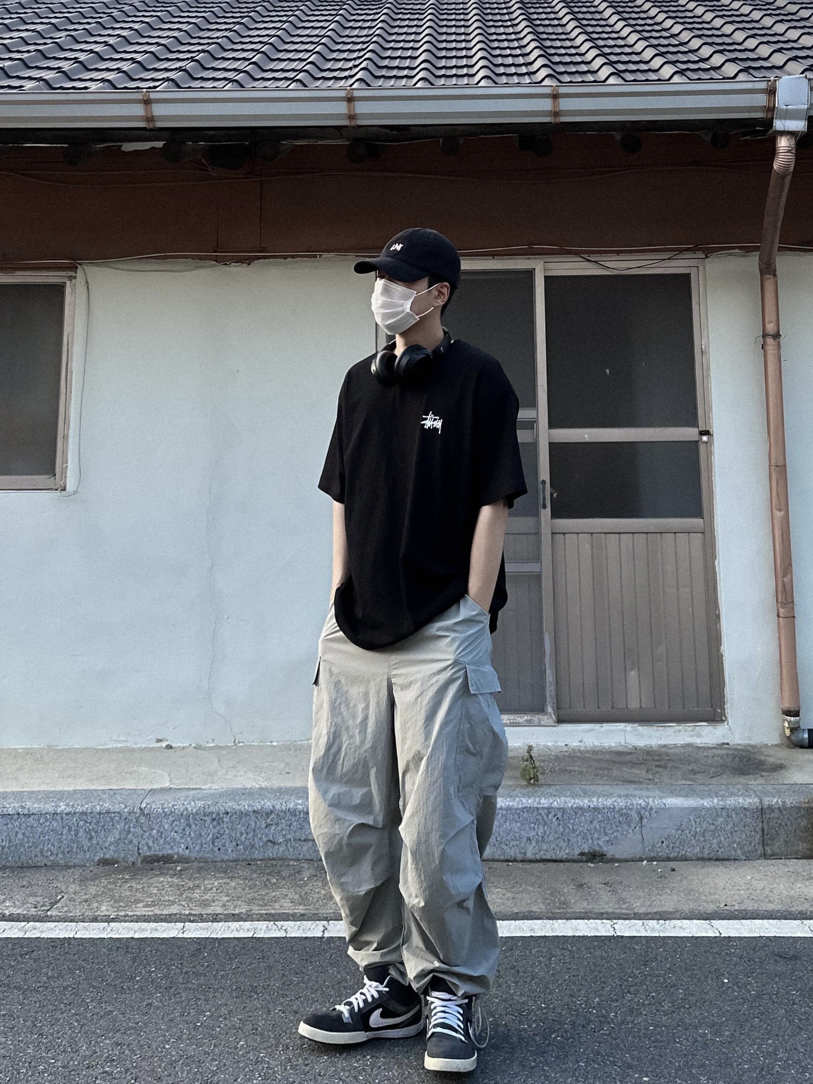 Stussy Basic Stussy T-Shirt Black 2023 착용 스타일