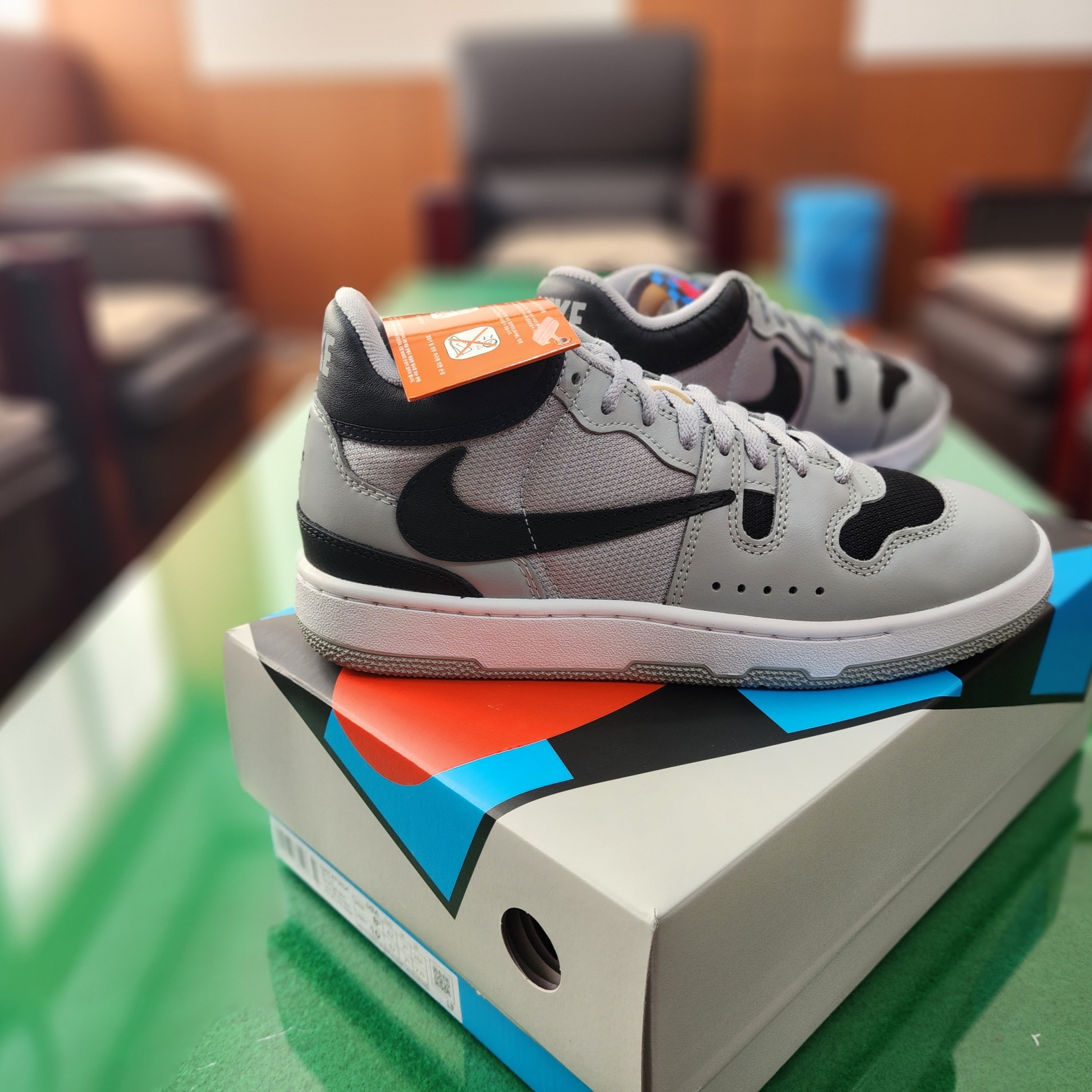Nike x Travis Scott Mac Attack SP Light Smoke Grey 착용 스타일 - 2