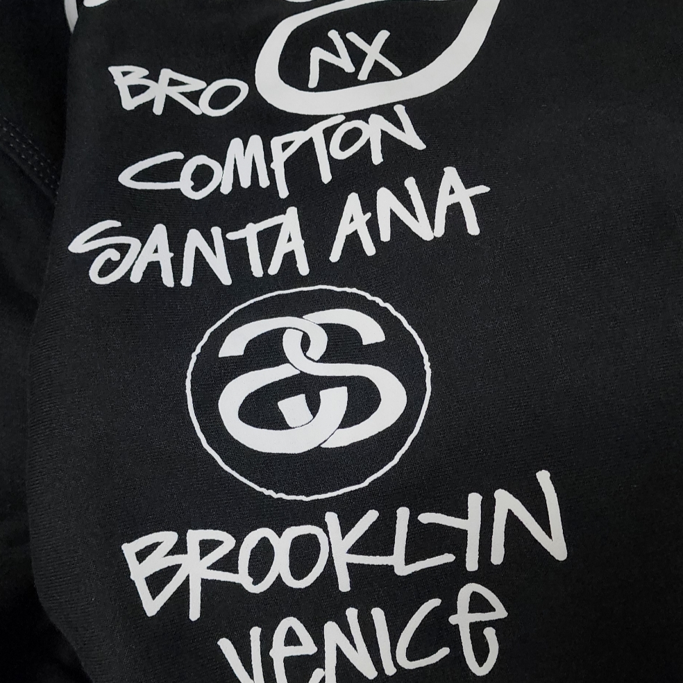 Stussy World Tour Zip Hoodie Black 2023 착용 스타일