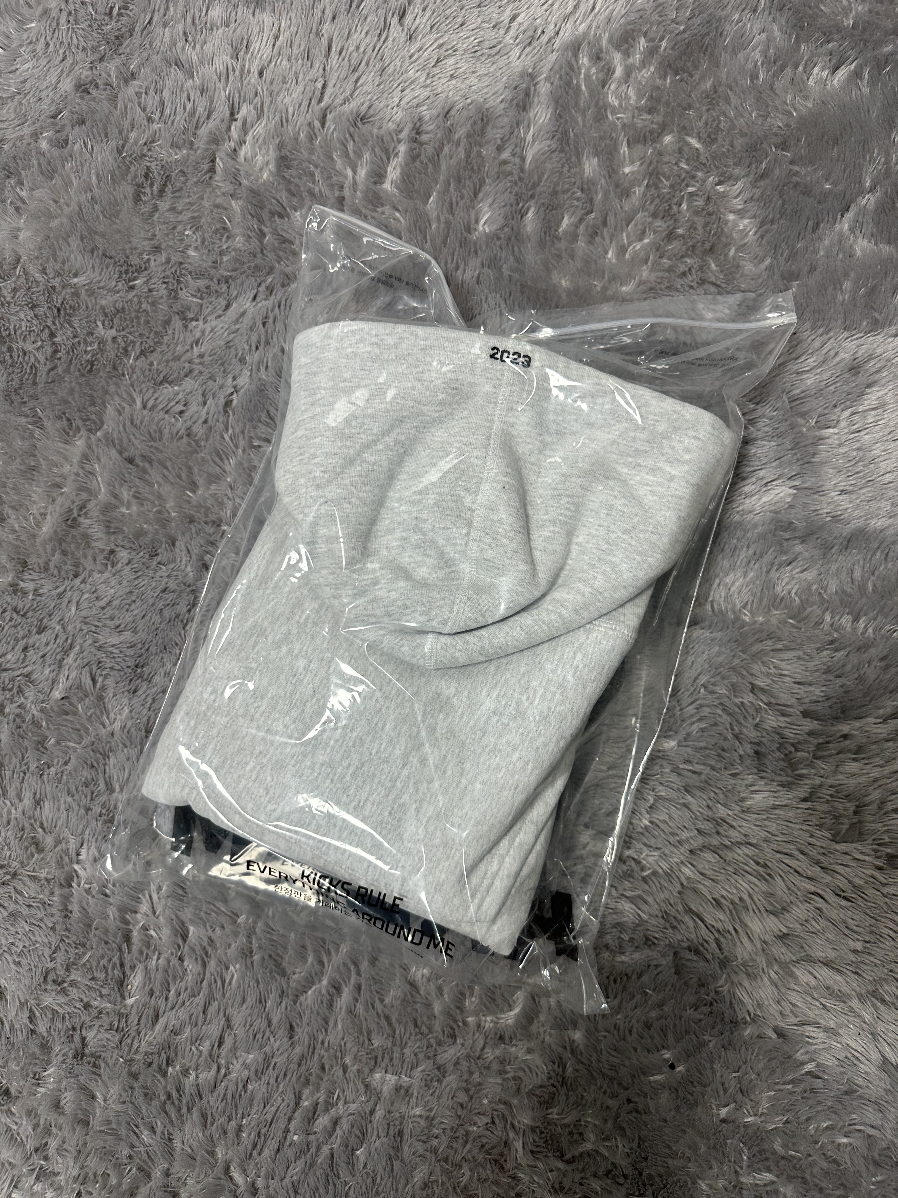 Supreme Box Logo Hooded Sweatshirt Ash Grey - 23FW 착용 스타일 - 2