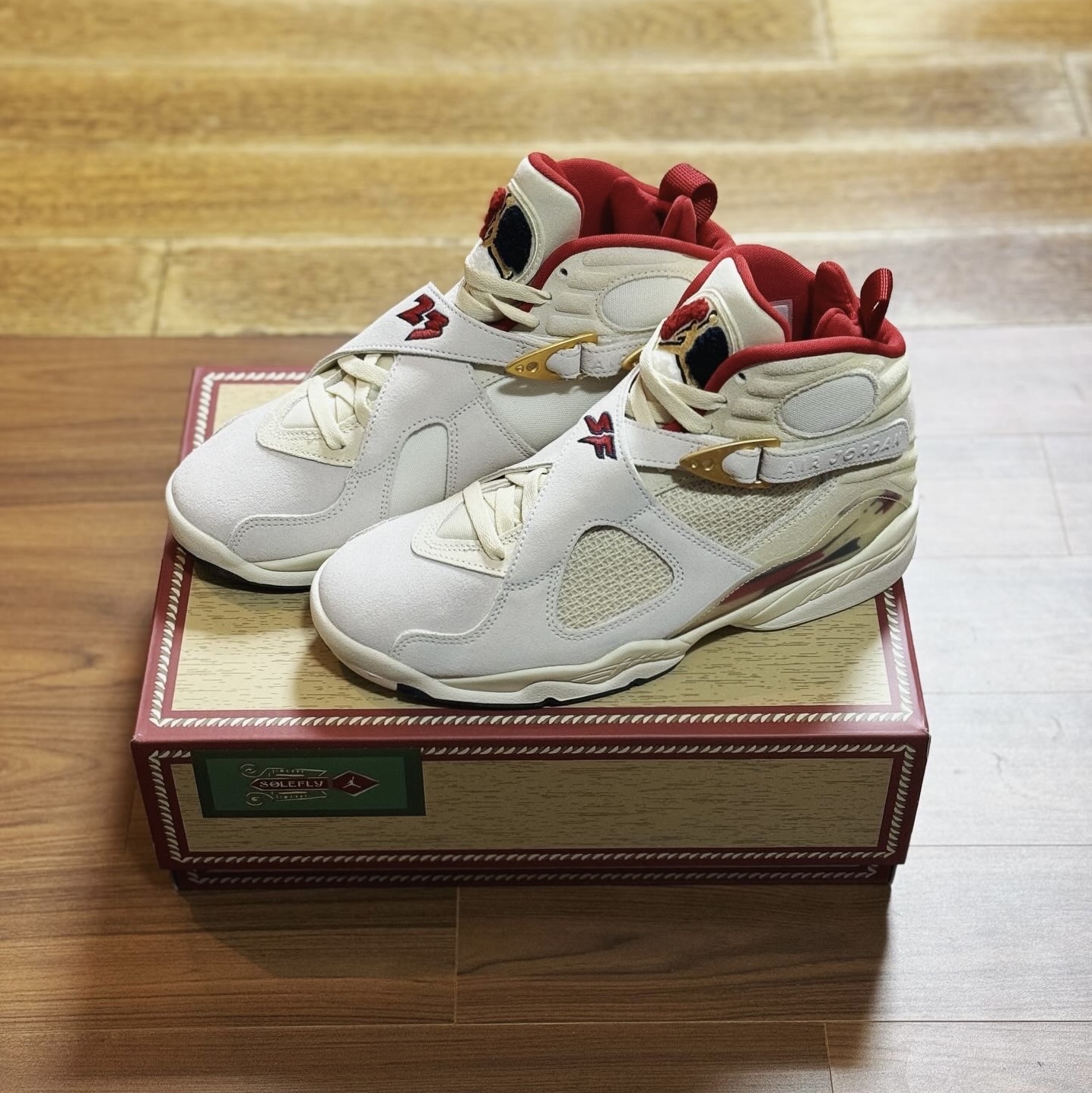 Jordan 8 x SoleFly Retro SP Mi Casa es Su Casa 착용 스타일 - 1
