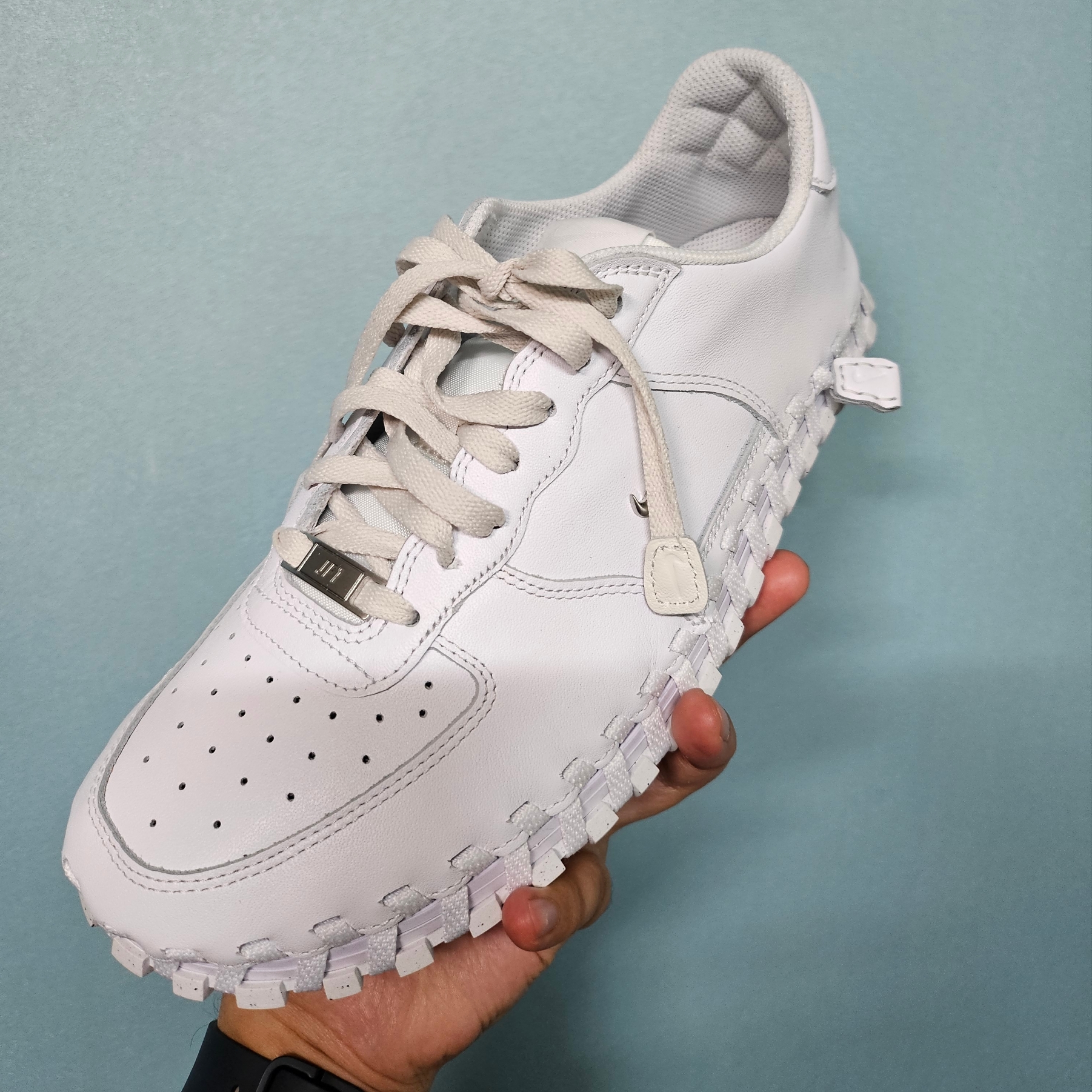 Nike x Jacquemus J Force 1 Low LX SP White 착용 스타일
